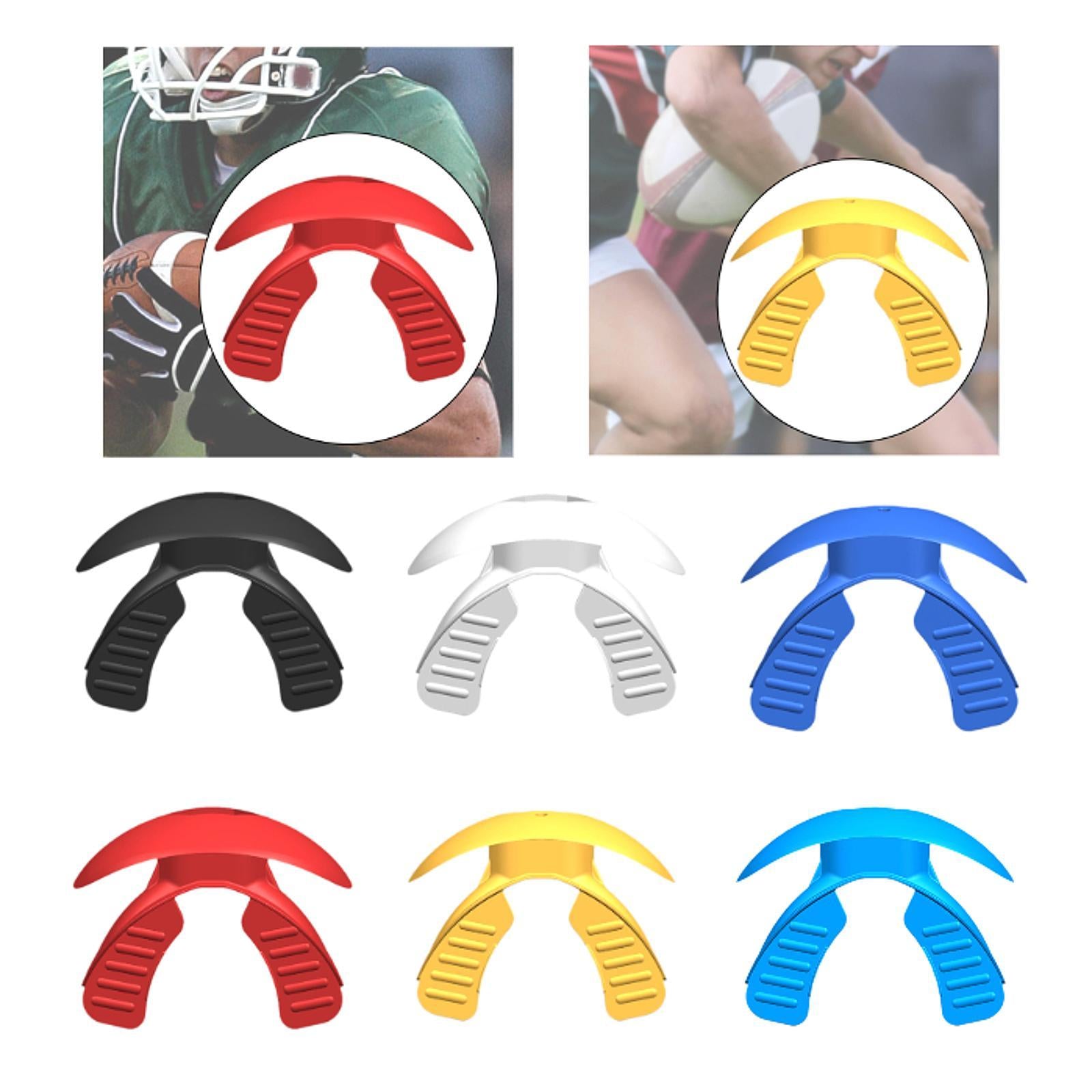Football Mouthguard Cover Lip Protector for Basketball Boxing Outdoor Sports Black