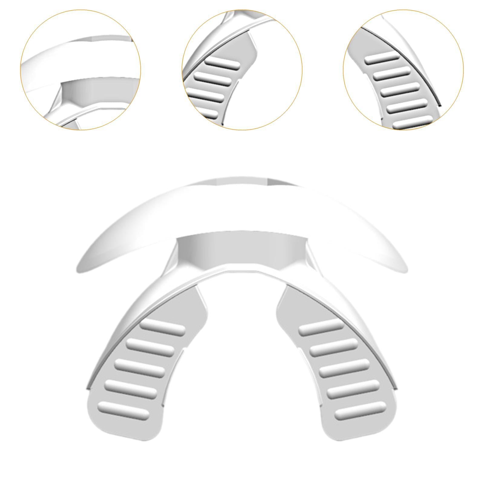 Football Mouthguard Cover Lip Protector for Basketball Boxing Outdoor Sports White