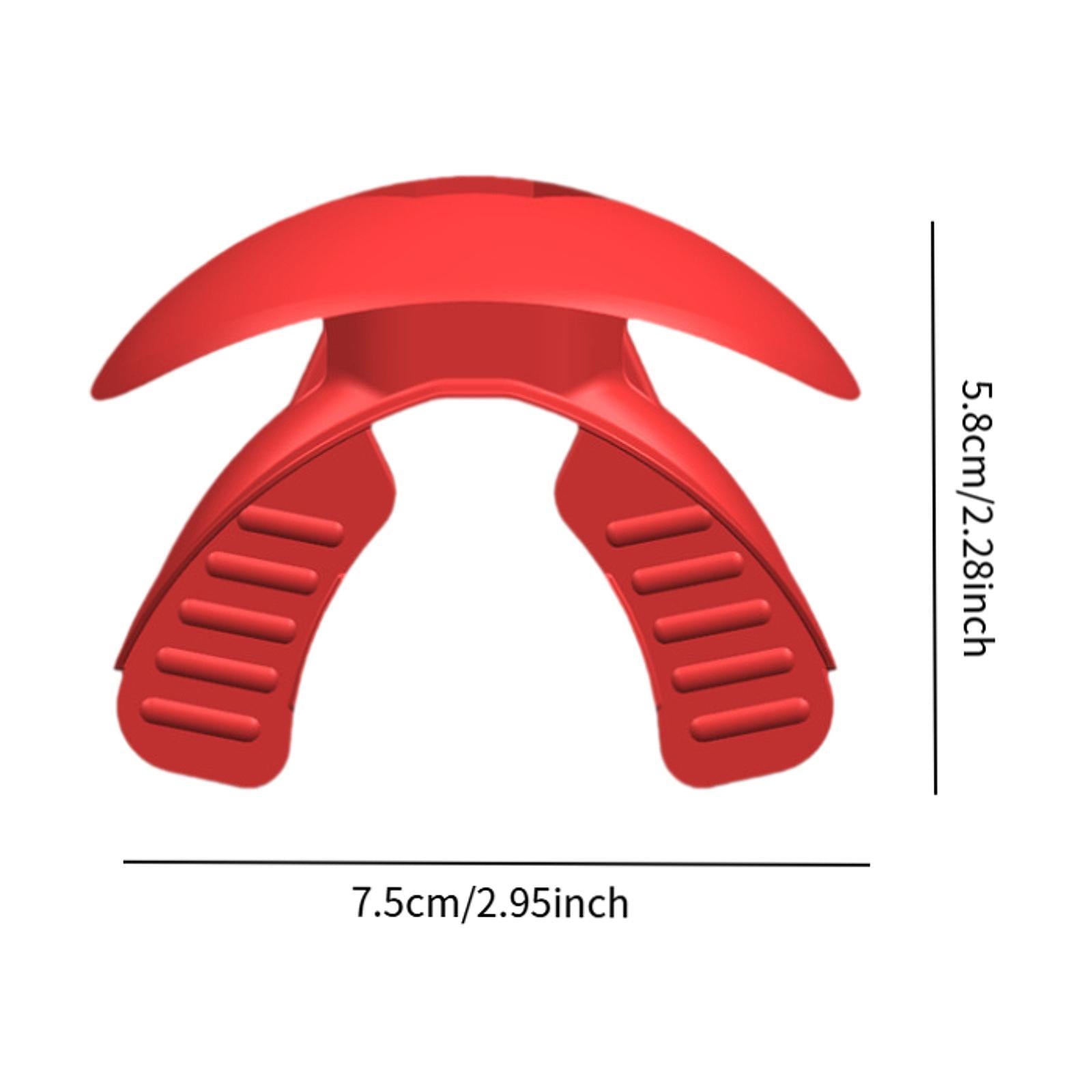 Football Mouthguard Cover Lip Protector for Basketball Boxing Outdoor Sports Red