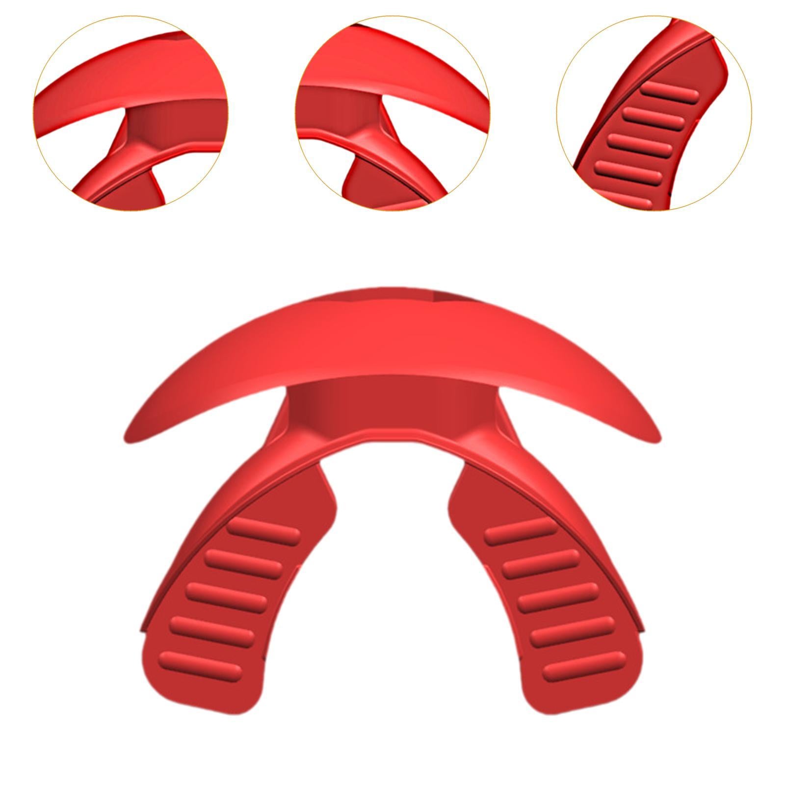 Football Mouthguard Cover Lip Protector for Basketball Boxing Outdoor Sports Red