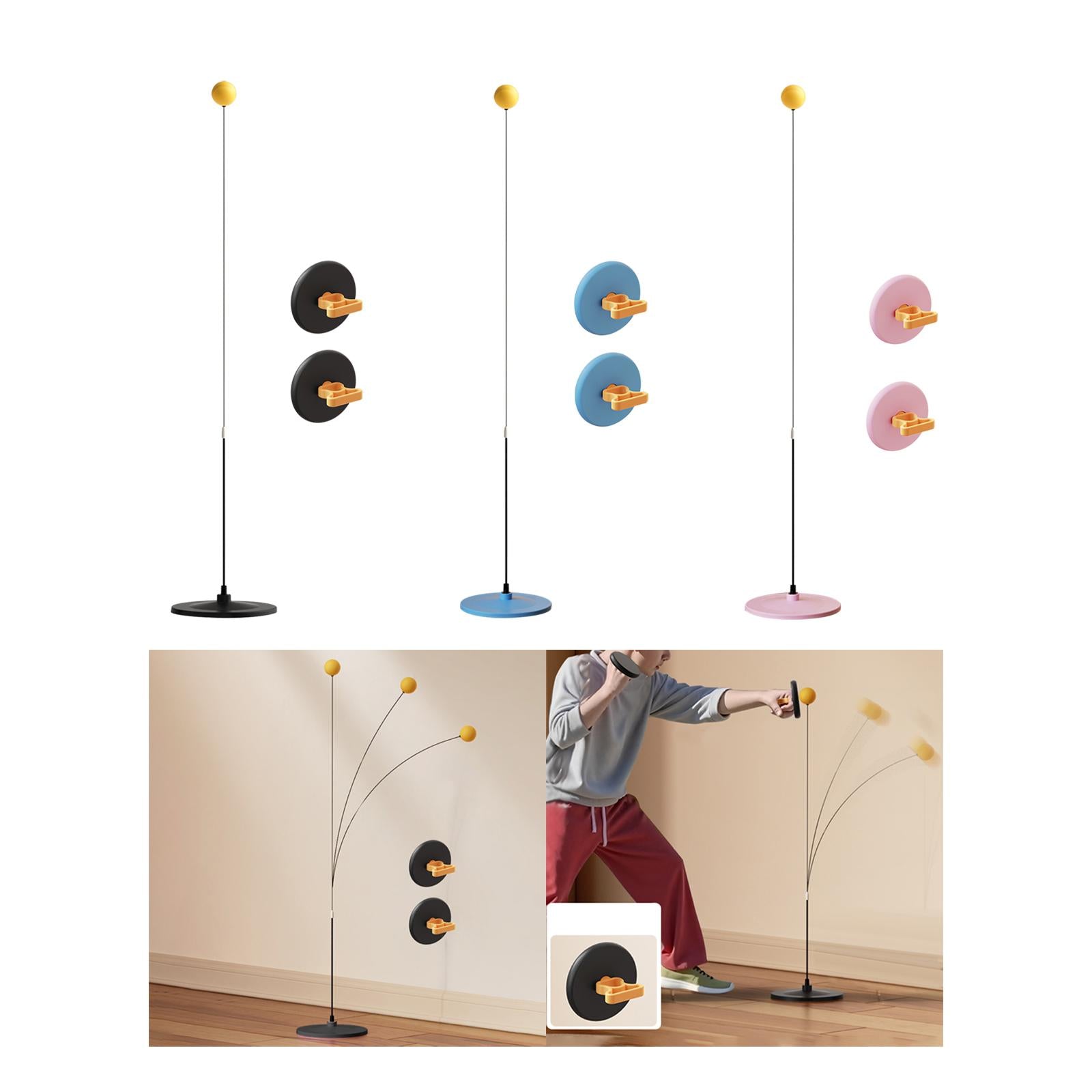 Boxing Reaction Ball Improve Reaction Speed with Suction Cup Base Speed Ball Black