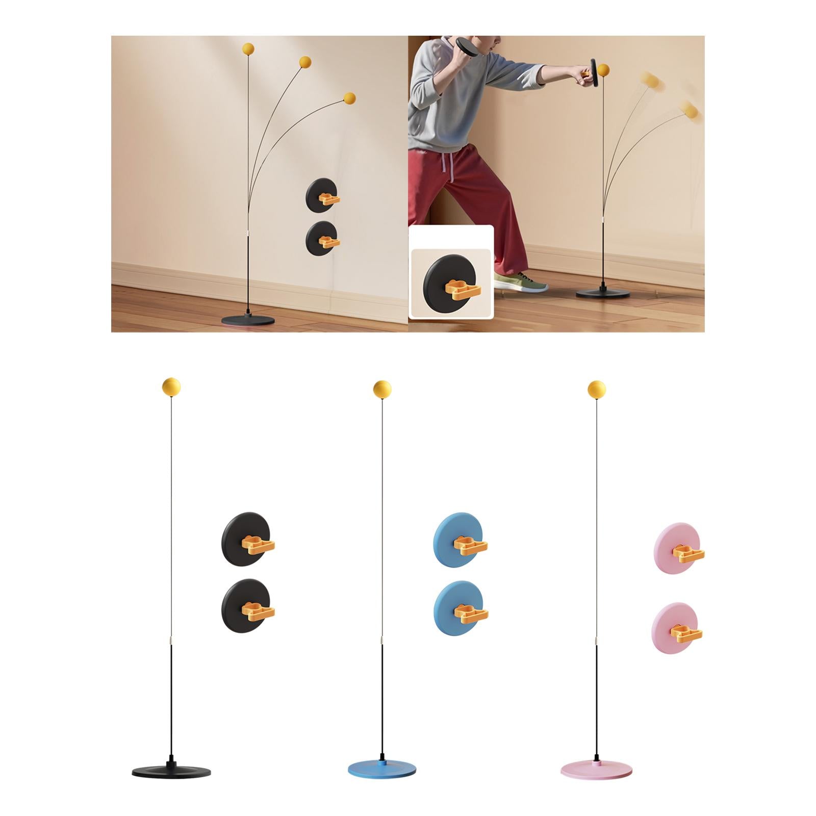 Boxing Reaction Ball Improve Reaction Speed with Suction Cup Base Speed Ball Black