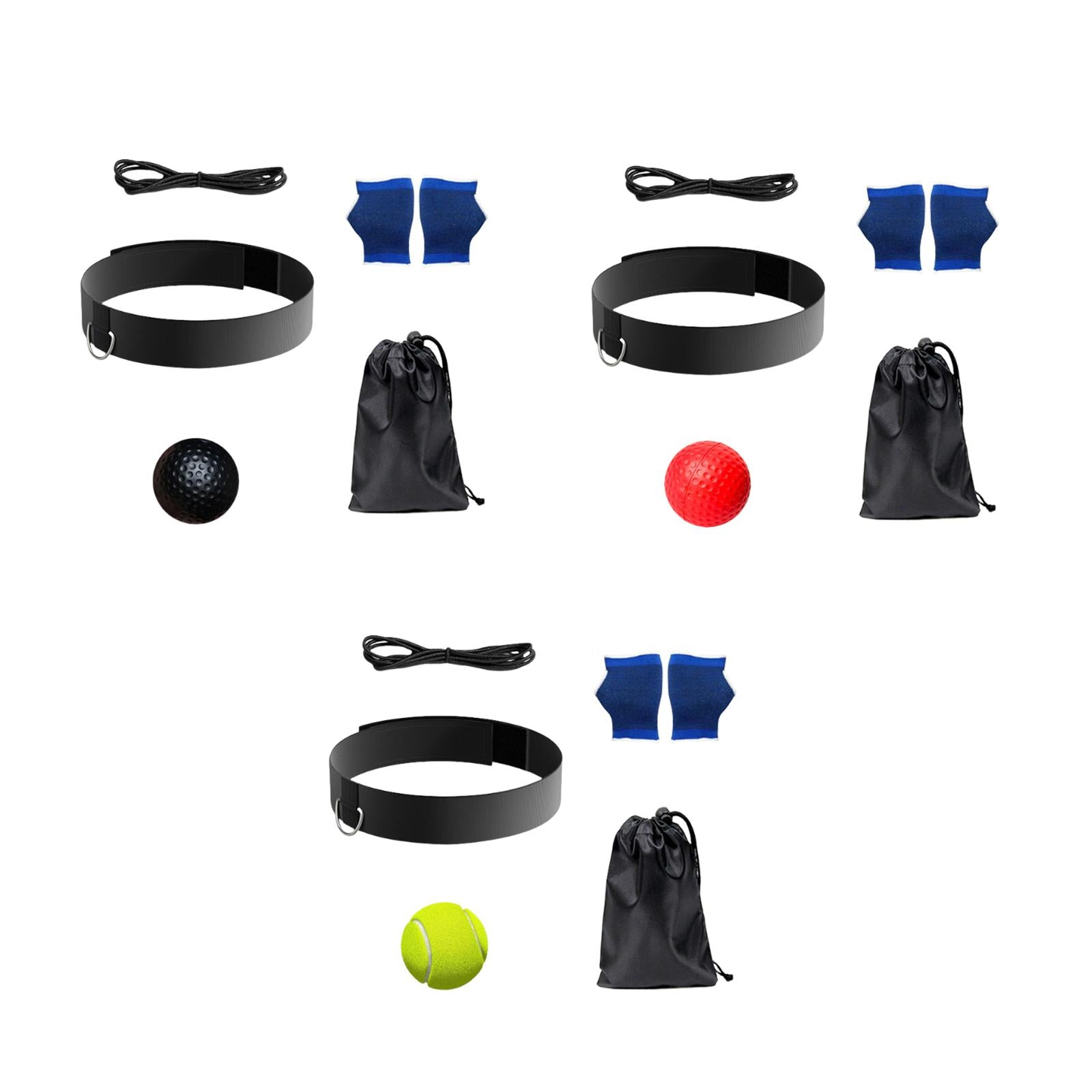 Boxing Reflex Ball Headband Exercise Improve Speed Gift Boxing Reaction Ball Black Ball