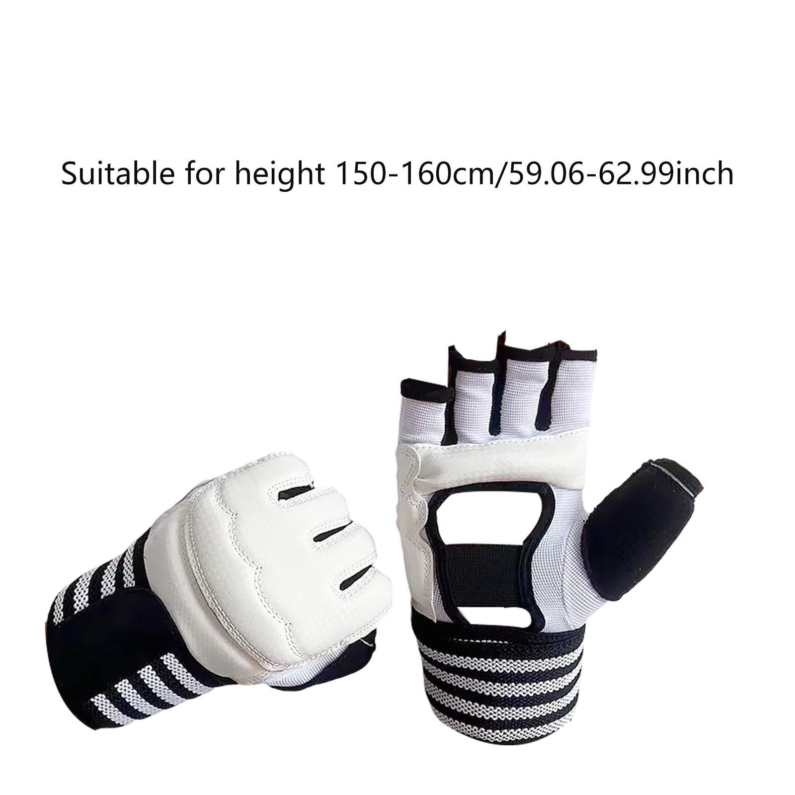 Boxing Hand Wraps Inner Gloves Soft Under Mitts for Sparring Sanda Taekwondo White M