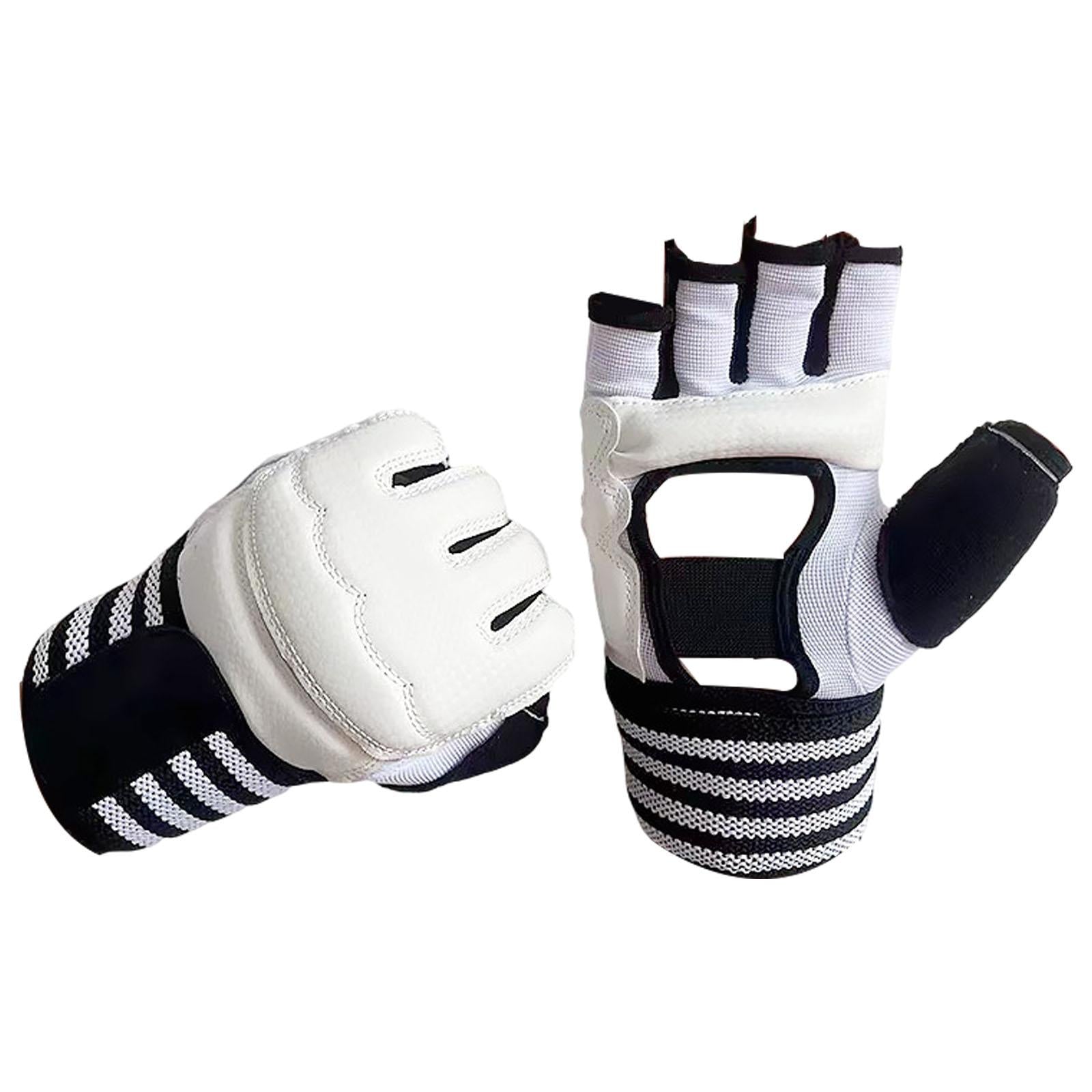 Boxing Hand Wraps Inner Gloves Soft Under Mitts for Sparring Sanda Taekwondo White M