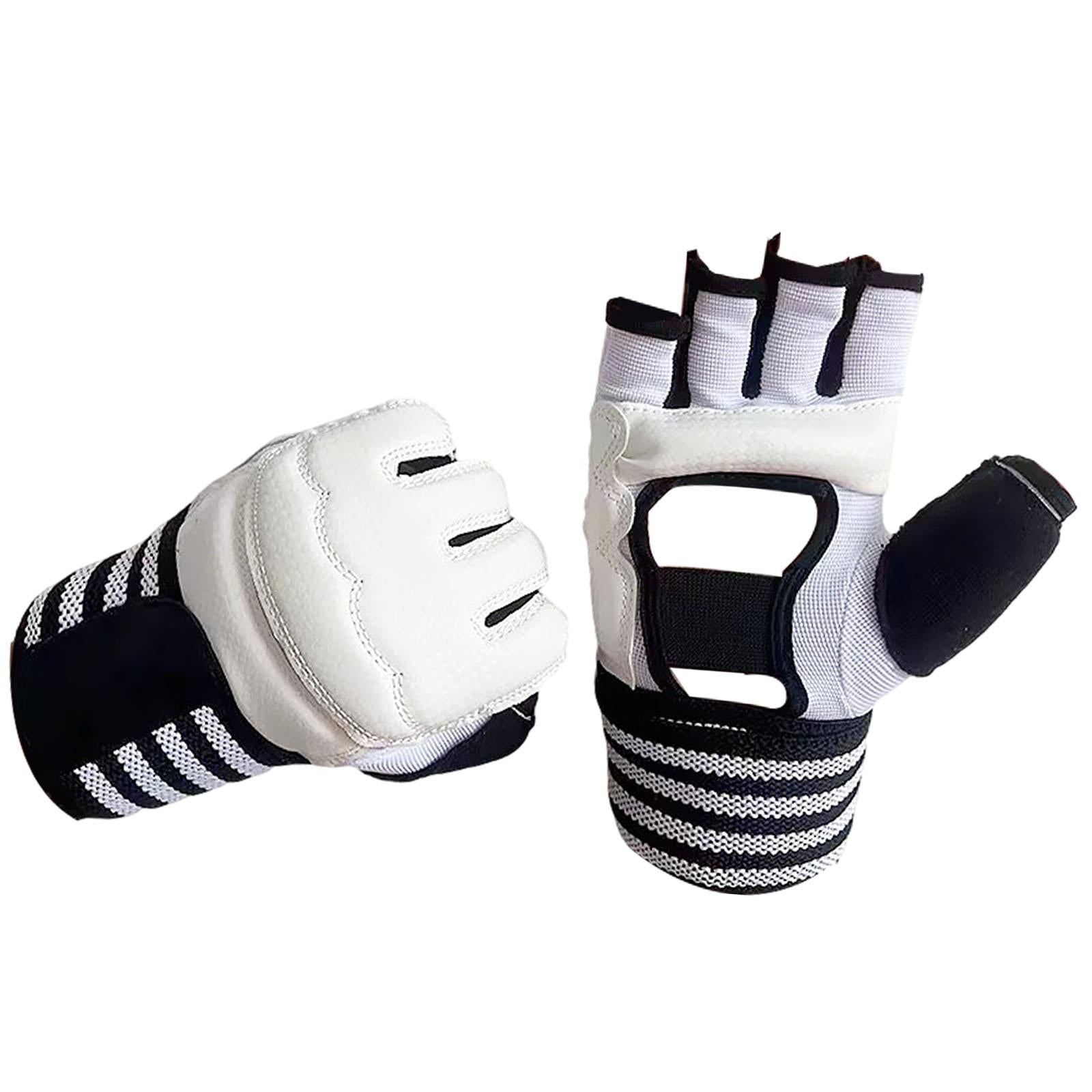 Boxing Hand Wraps Inner Gloves Soft Under Mitts for Sparring Sanda Taekwondo White XL