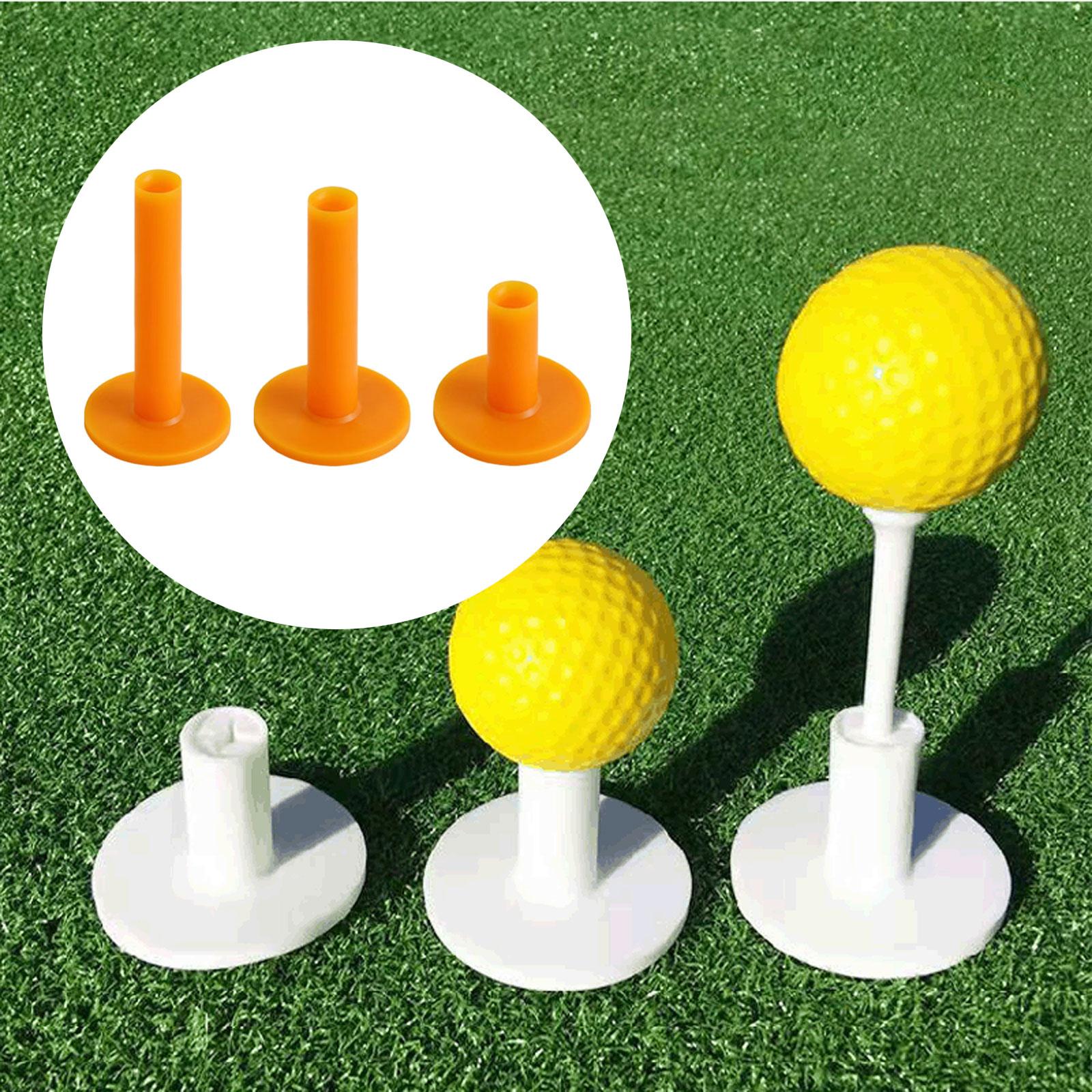 3 Pieces Golf Tee Park Tees for Home Golf Hitting Mat Putting Swing Training