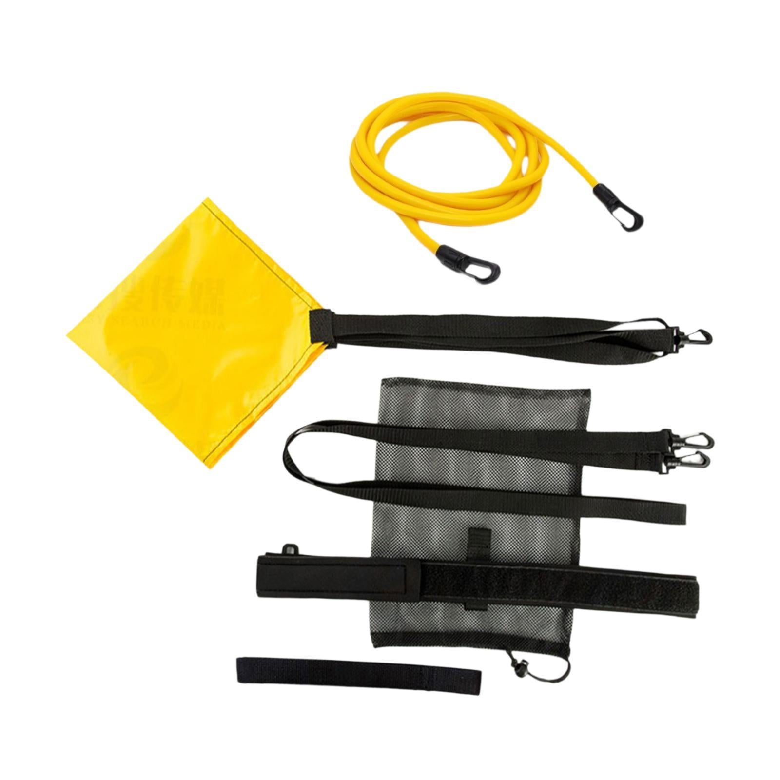 Swim Parachute Device Swimming Resistance Belt with Drag for Children Adults M