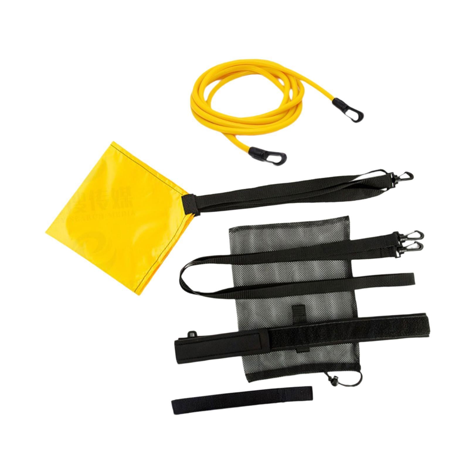 Swim Parachute Device Swimming Resistance Belt with Drag for Children Adults M
