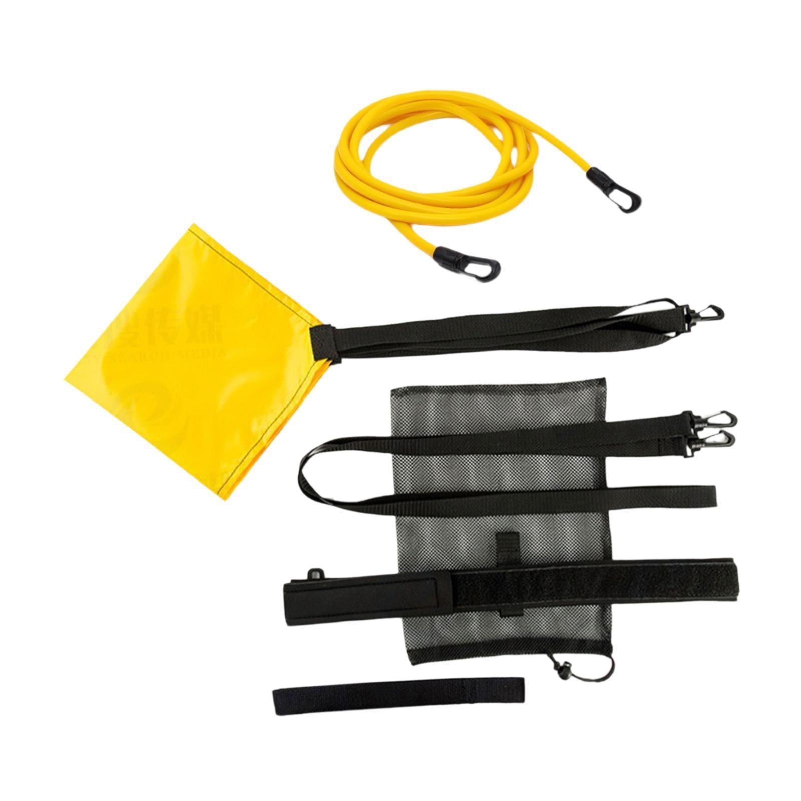 Swim Parachute Device Swimming Resistance Belt with Drag for Children Adults L