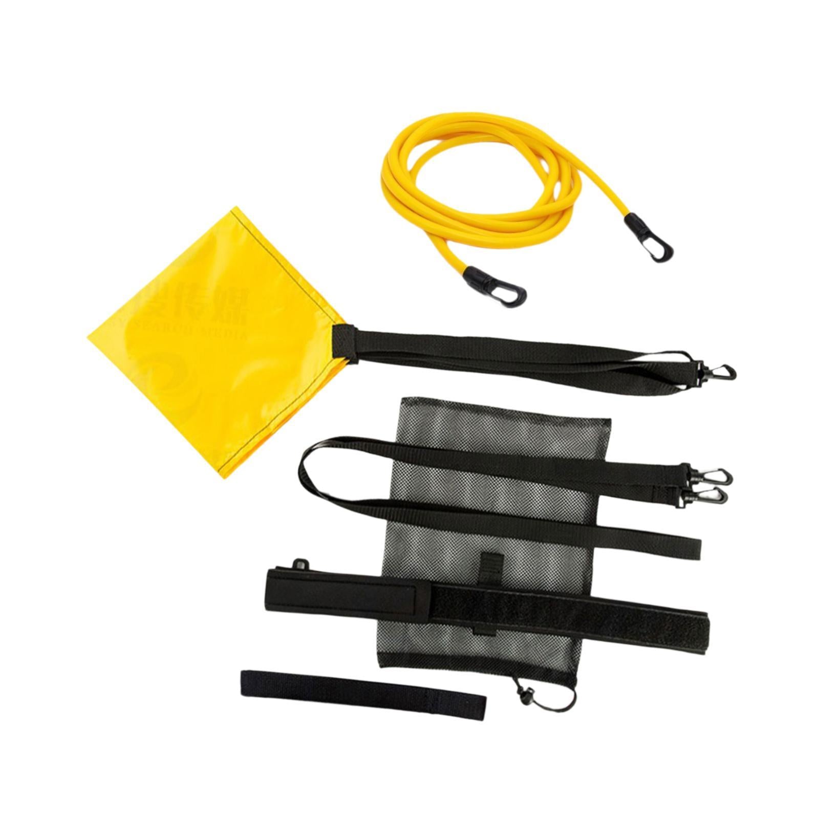 Swim Parachute Device Swimming Resistance Belt with Drag for Children Adults S