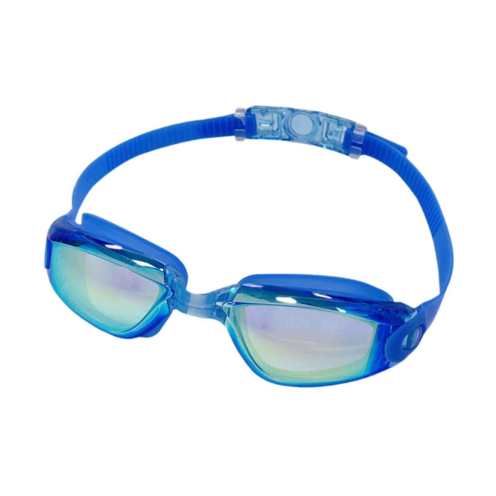 Swim Goggles Waterproof Teens Swimming Goggles for Water Sports Party Favors Electroplating Blue