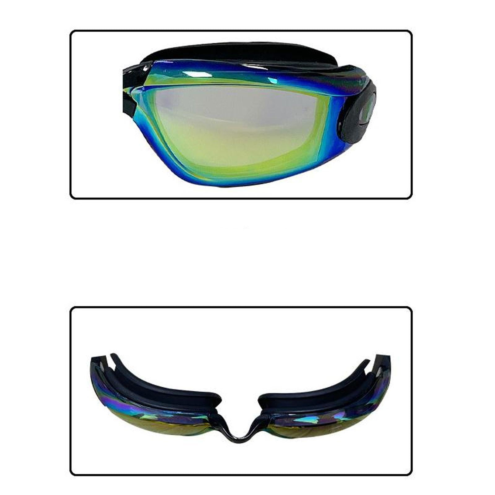 Swim Goggles Waterproof Teens Swimming Goggles for Water Sports Party Favors Electroplating Gold