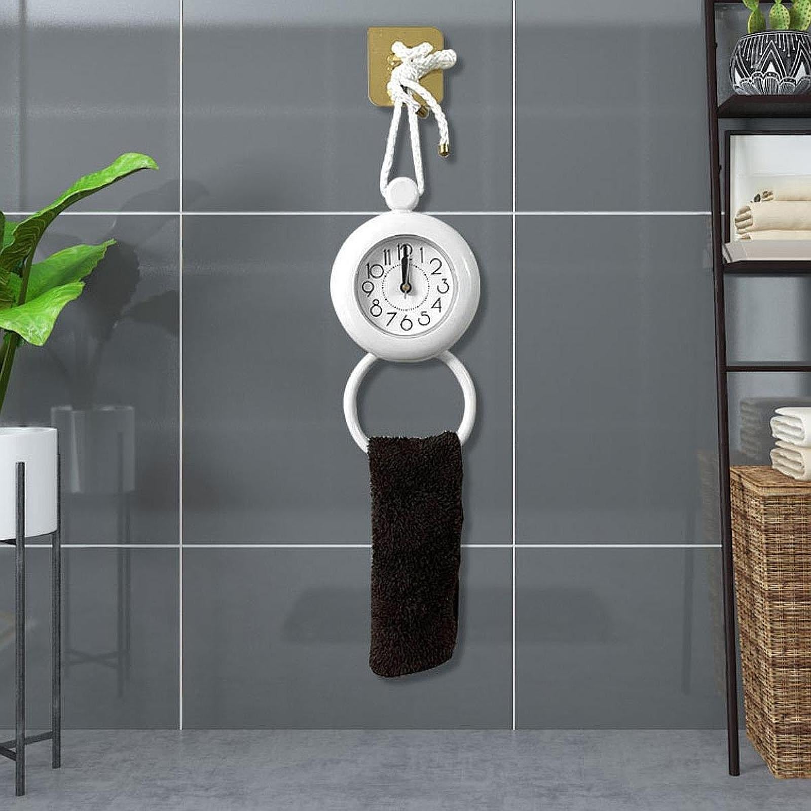 Bathroom Shower Clock Decor Shower Timer with Rope for Spa Dorm