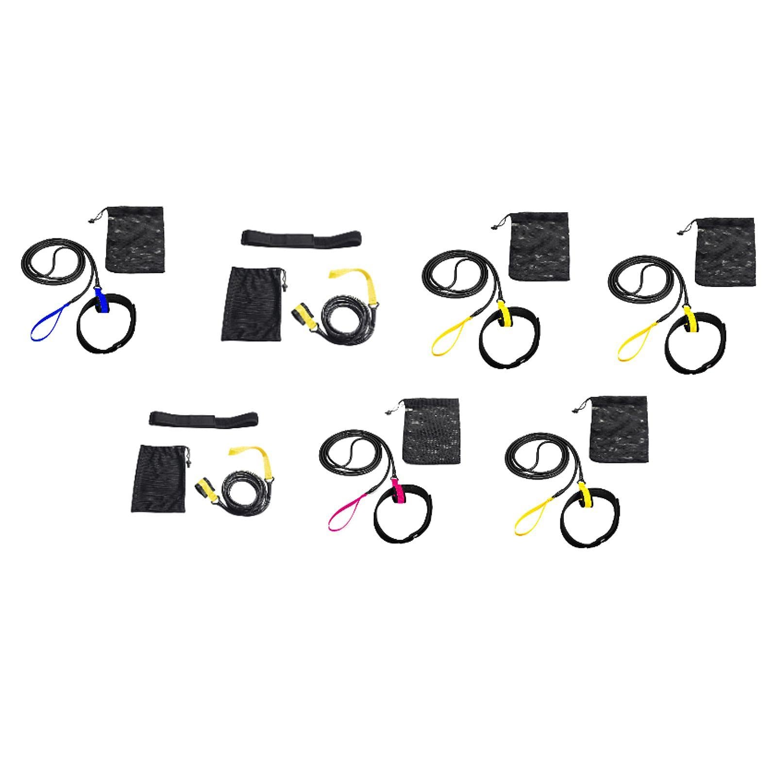 Swim Resistance Belt Swim Training Leash Professional Portable Swimming Belt Small Pull 4m Yellow