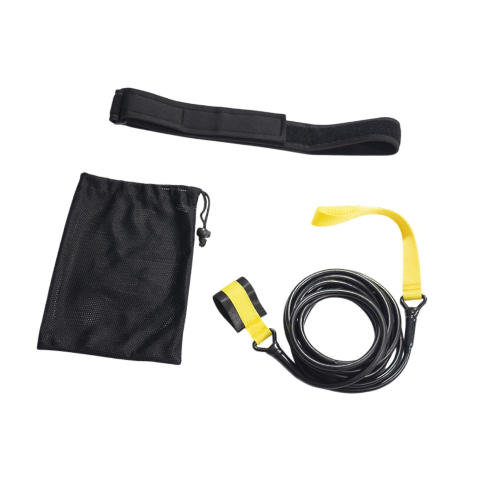 Swim Resistance Belt Swim Training Leash Professional Portable Swimming Belt Small Pull 6m Yellow