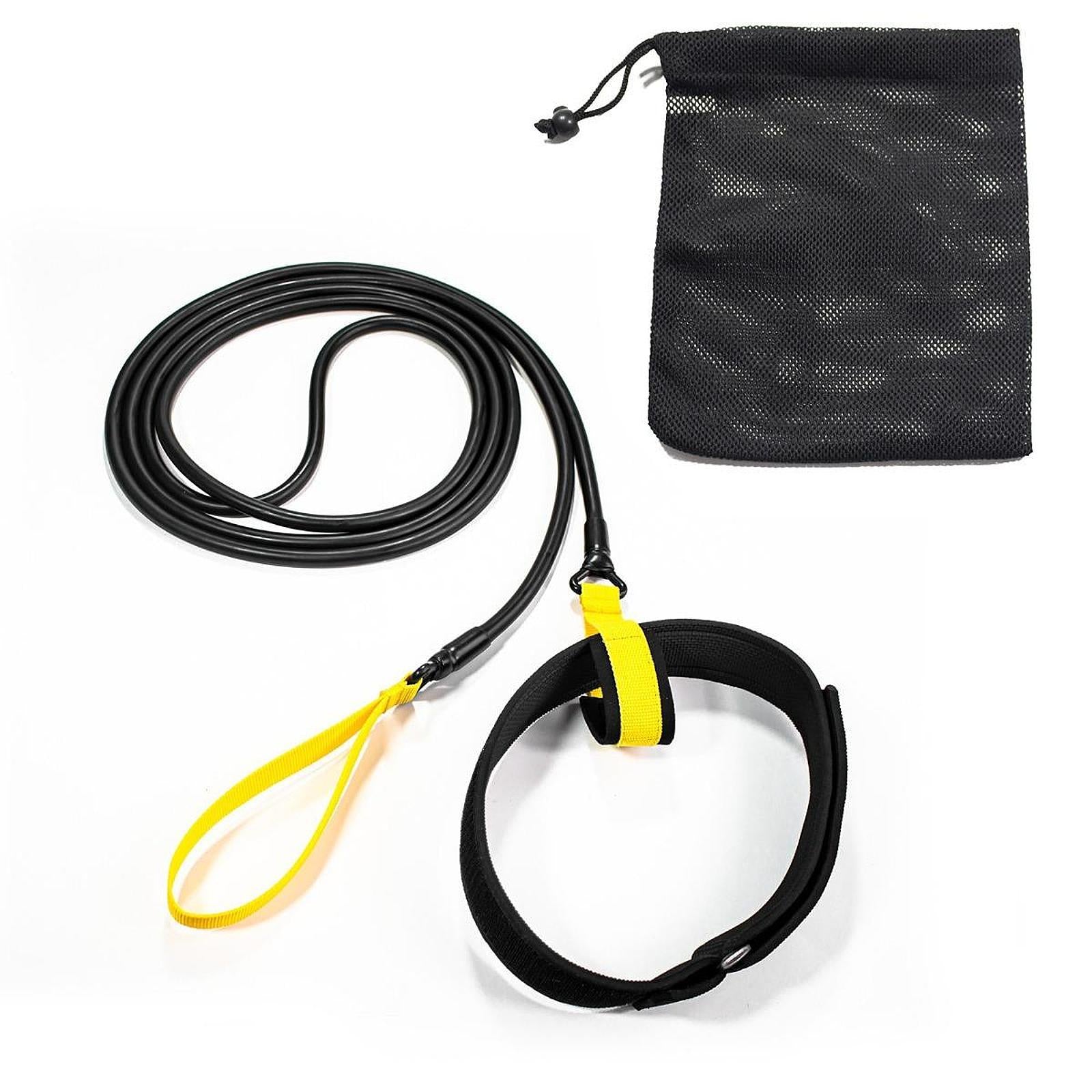 Swim Resistance Belt Swim Training Leash Professional Portable Swimming Belt Large Pull 6m Yellow