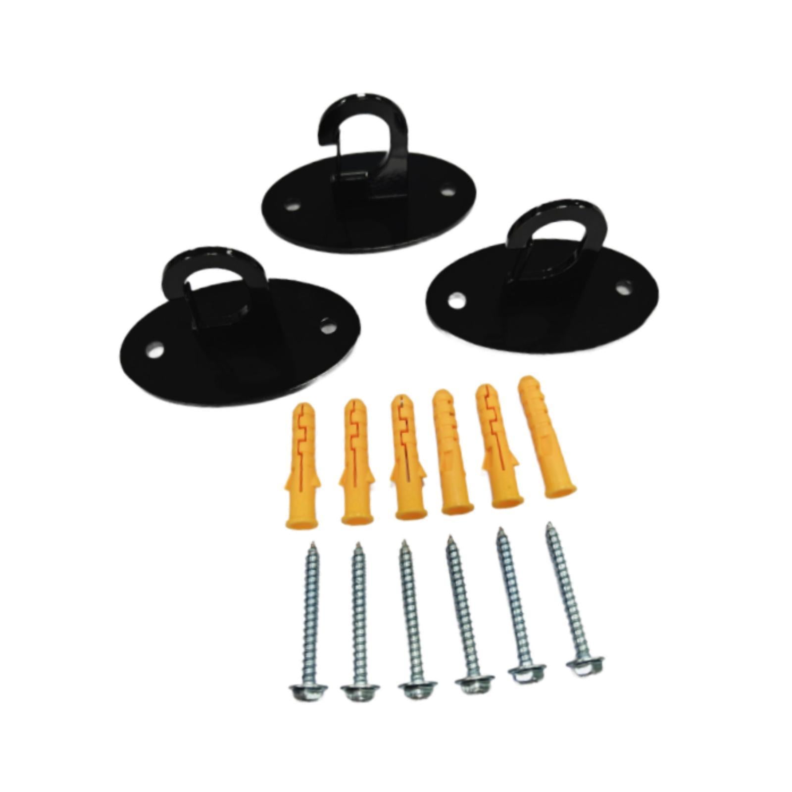 3 Pieces Resistance Band Wall Anchor Iron for Home Gym Resistance Bands Yoga