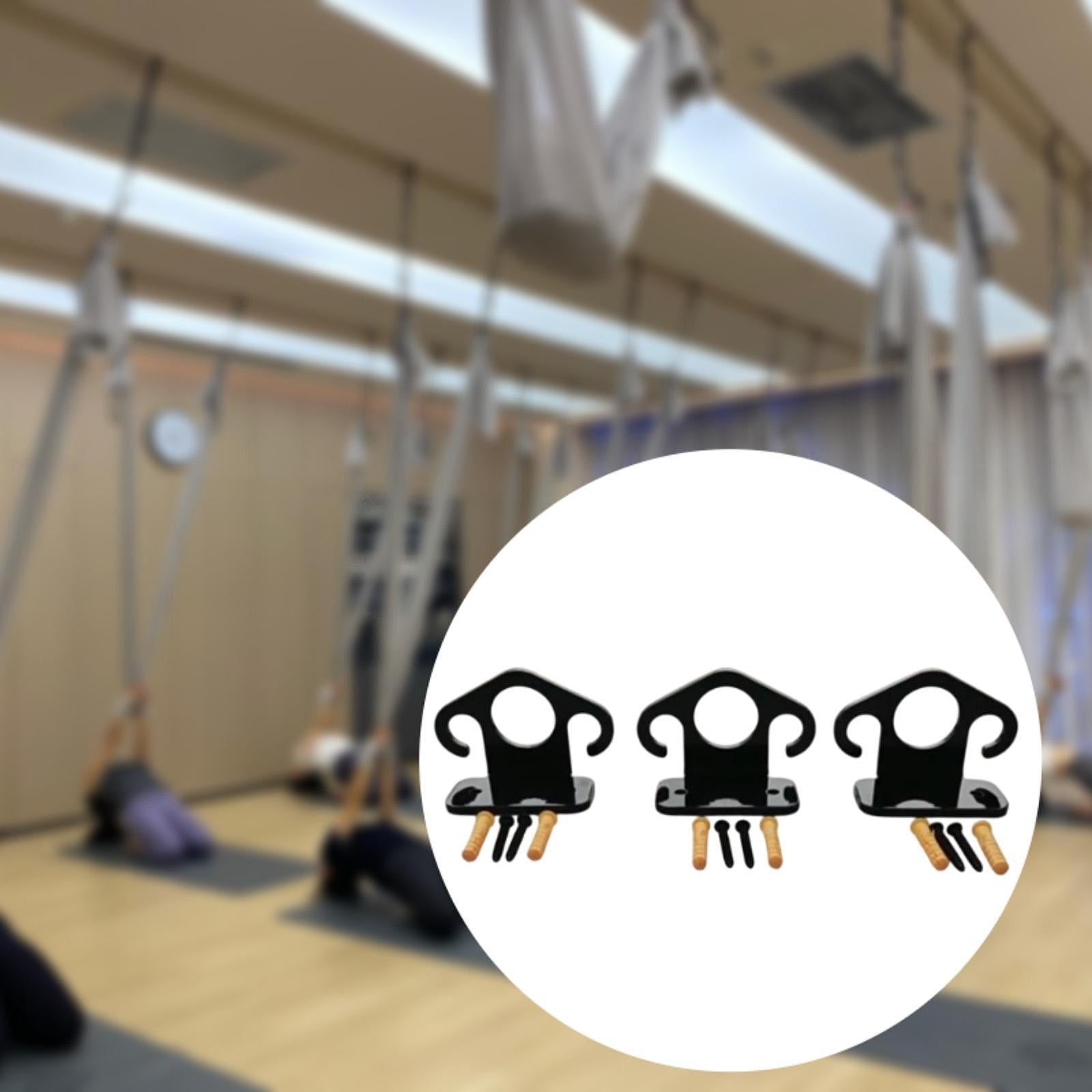 3 Pieces Wall Mount Workout Anchors Iron for Yoga Fitness Body Weight Straps
