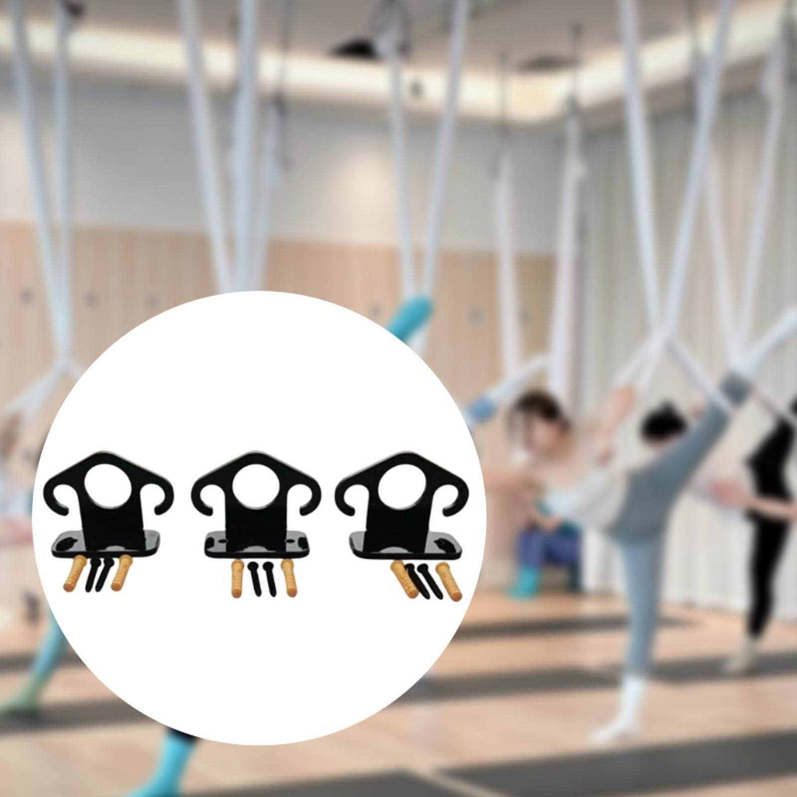 3 Pieces Wall Mount Workout Anchors Iron for Yoga Fitness Body Weight Straps