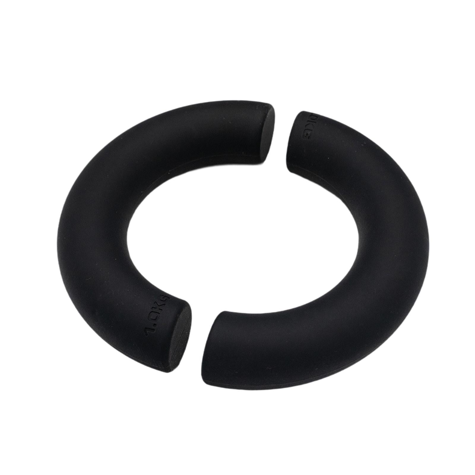 2Pcs Half Circle Dumbbells Non Slip Portable Fitness Equipment for Home Gym Black 2kg