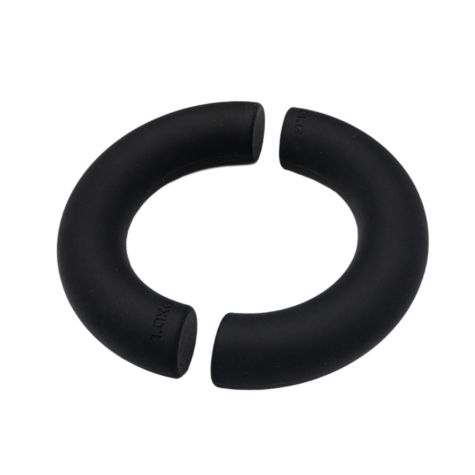 2Pcs Half Circle Dumbbells Non Slip Portable Fitness Equipment for Home Gym Black 2kg