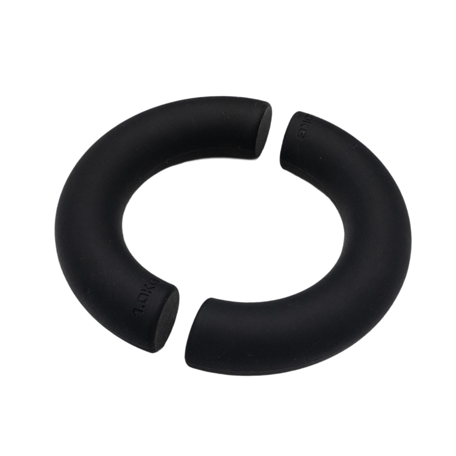 2Pcs Half Circle Dumbbells Non Slip Portable Fitness Equipment for Home Gym Black 2kg