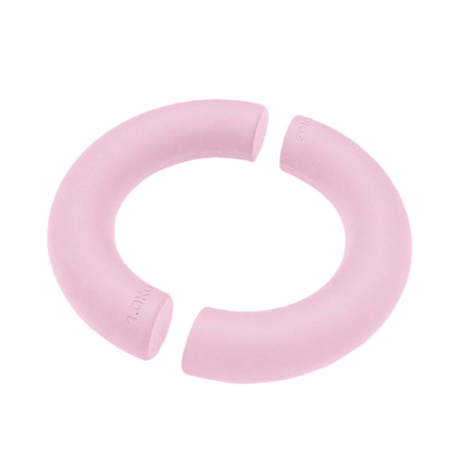 2Pcs Half Circle Dumbbells Non Slip Portable Fitness Equipment for Home Gym Pink 1kg