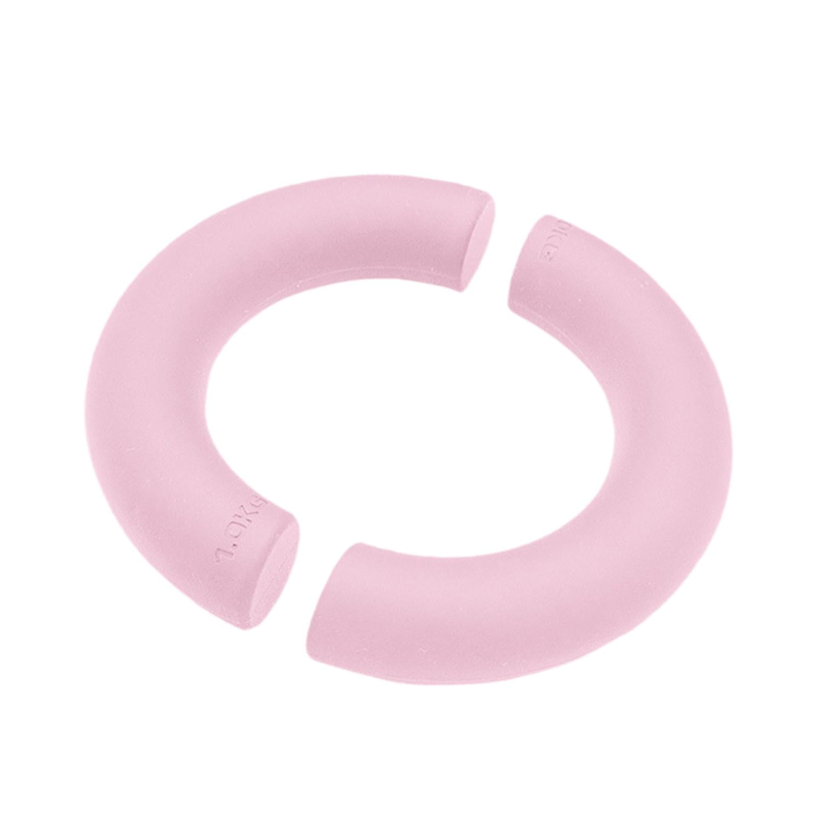 2Pcs Half Circle Dumbbells Non Slip Portable Fitness Equipment for Home Gym Pink 1kg