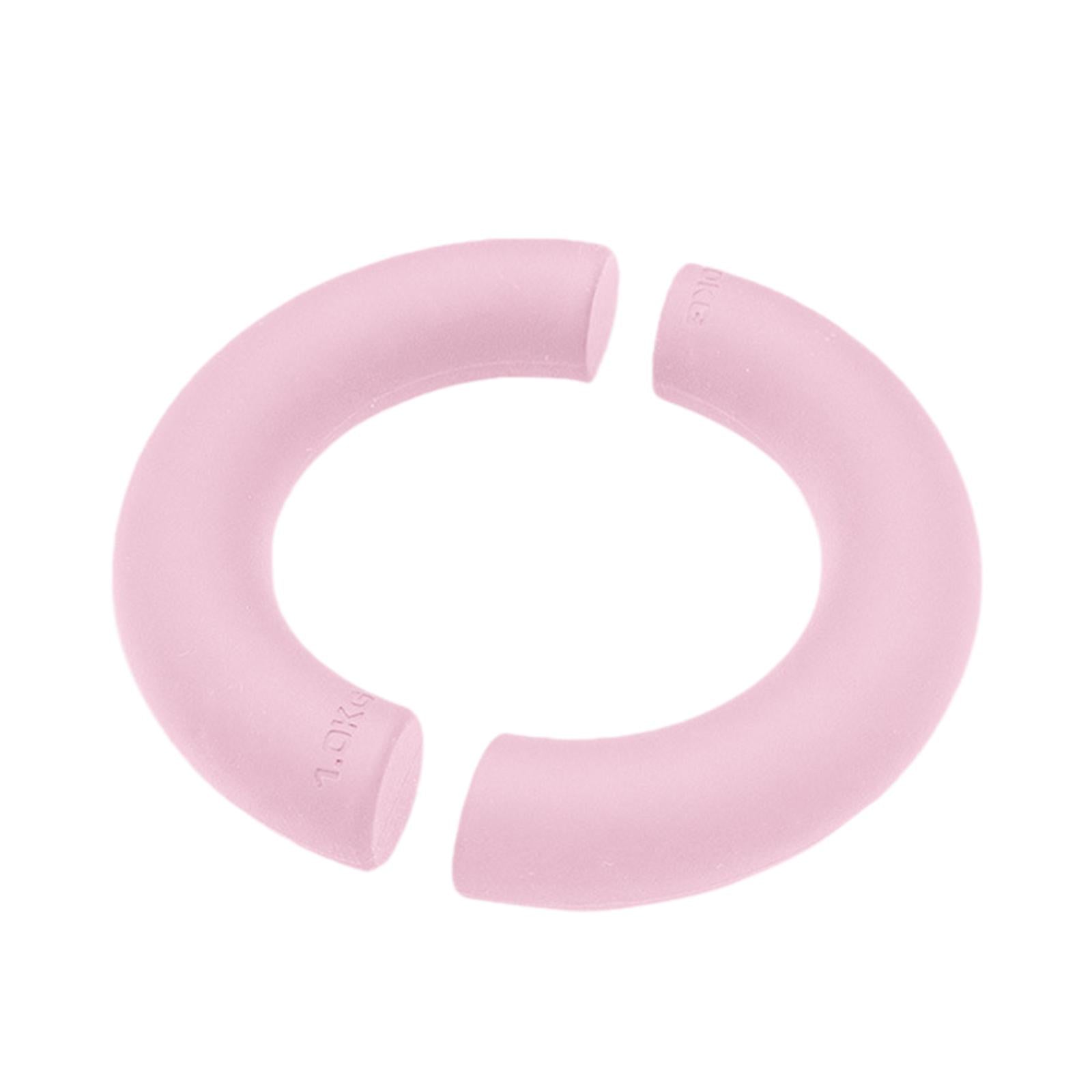 2Pcs Half Circle Dumbbells Non Slip Portable Fitness Equipment for Home Gym Pink 2kg