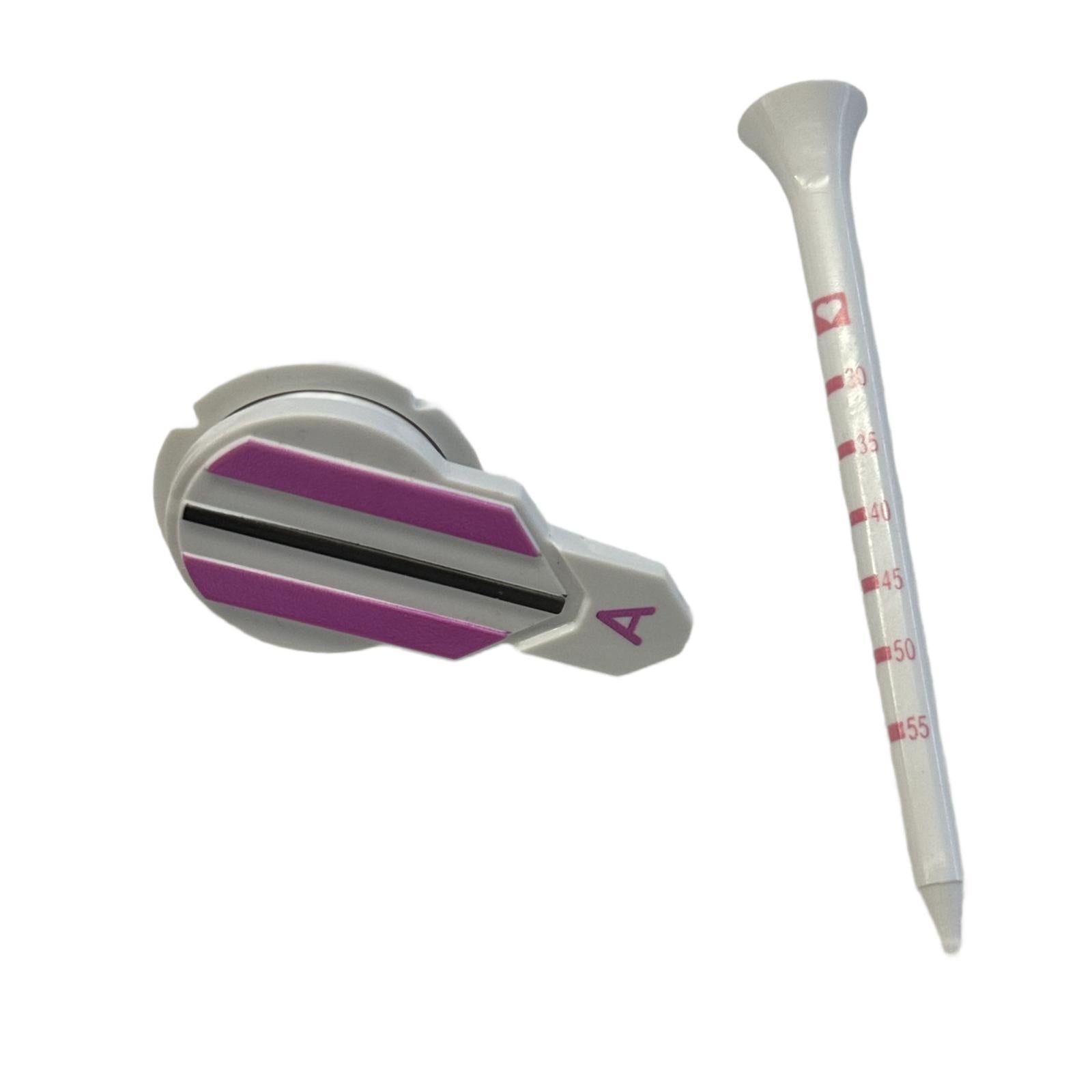 Golf Ball Marker 360 Degree Rotating for Men Women Boyfriend Husband Purple