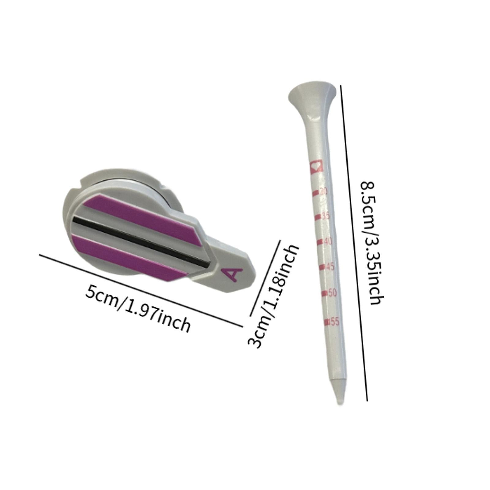 Golf Ball Marker 360 Degree Rotating for Men Women Boyfriend Husband Purple