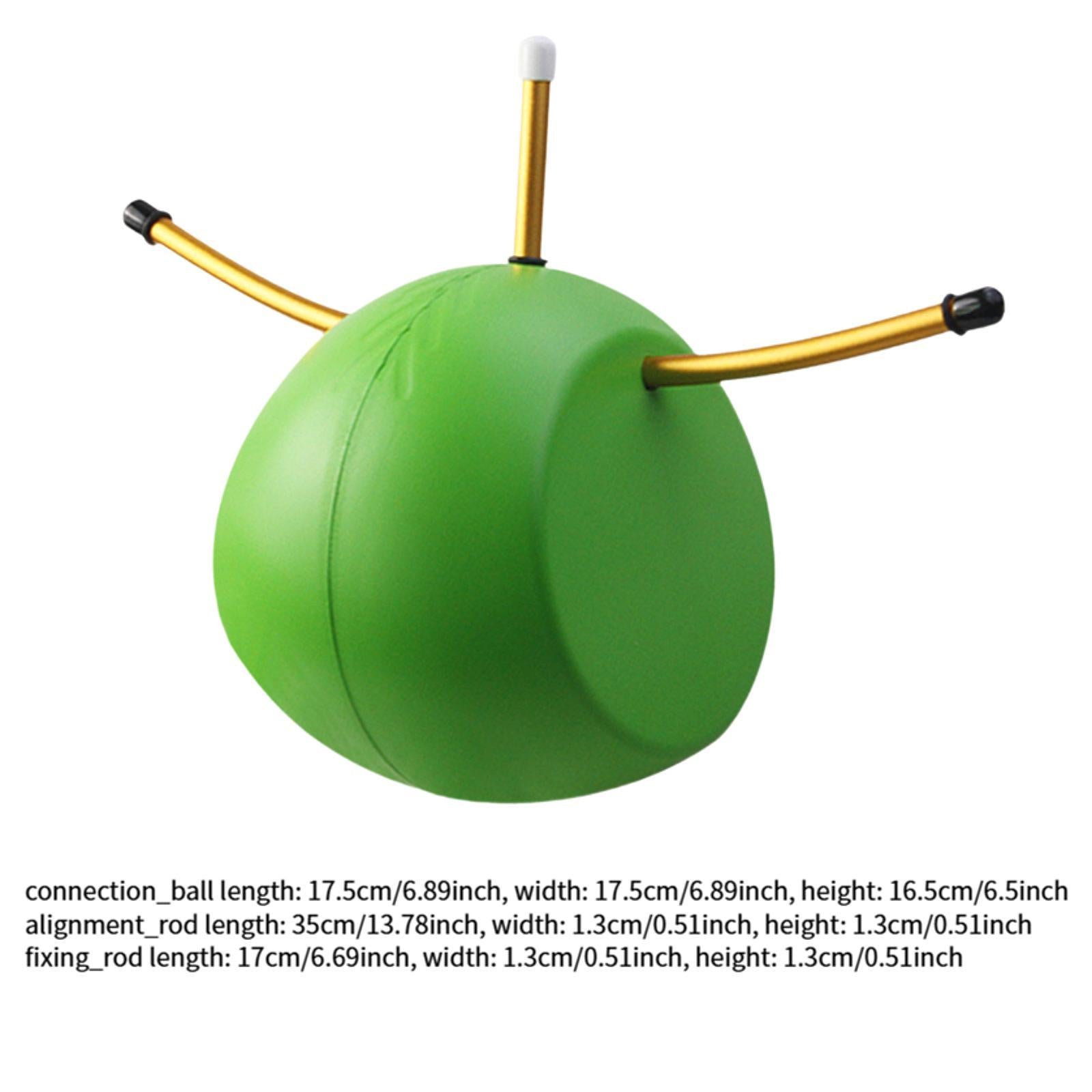 Golf Swing Trainer Ball Lightweight Arm Corrector for Beginners Golfers Pros Green Gold