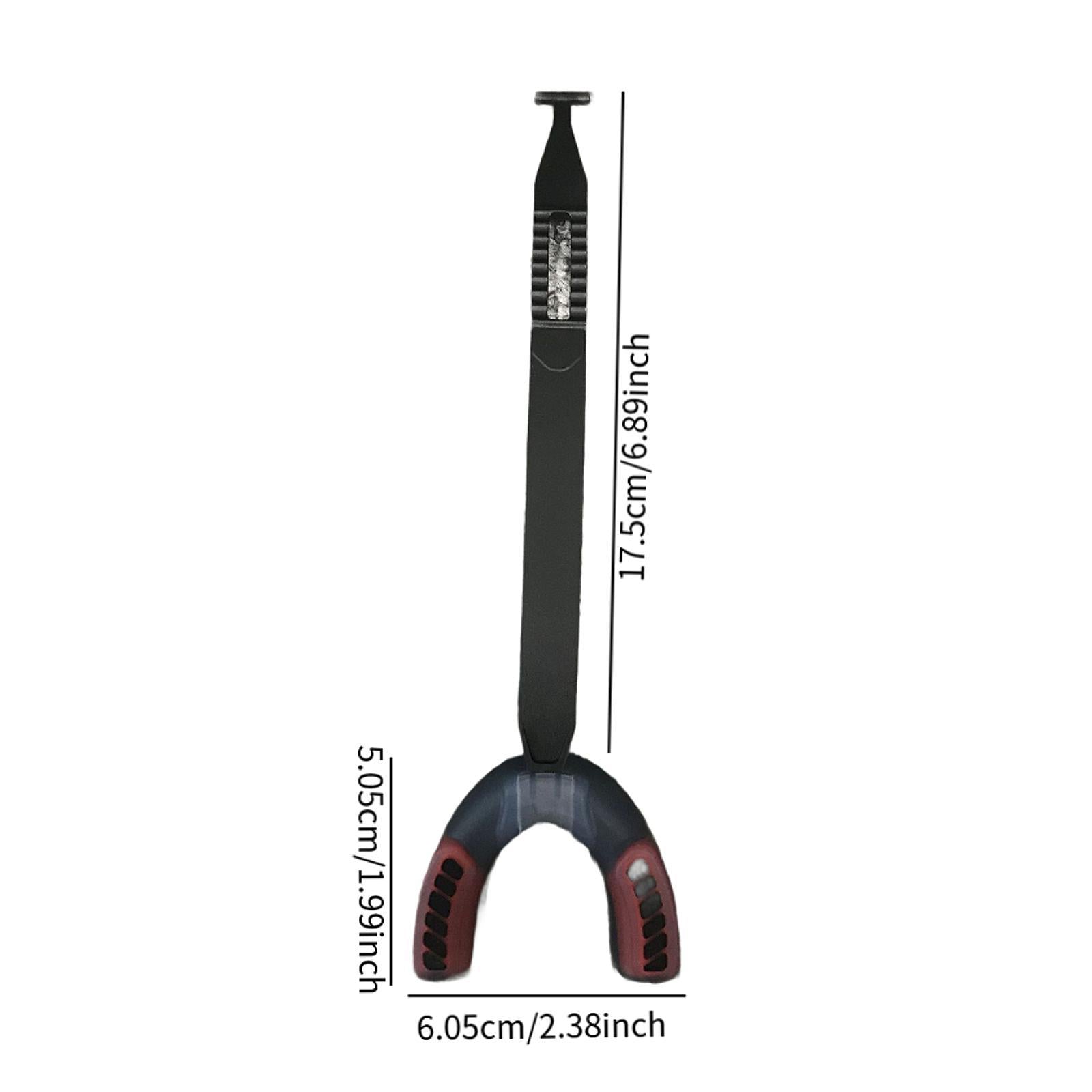 Sports Mouthguard with Strap EVA Gum Protector for Softball Taekwondo Hockey Black Red