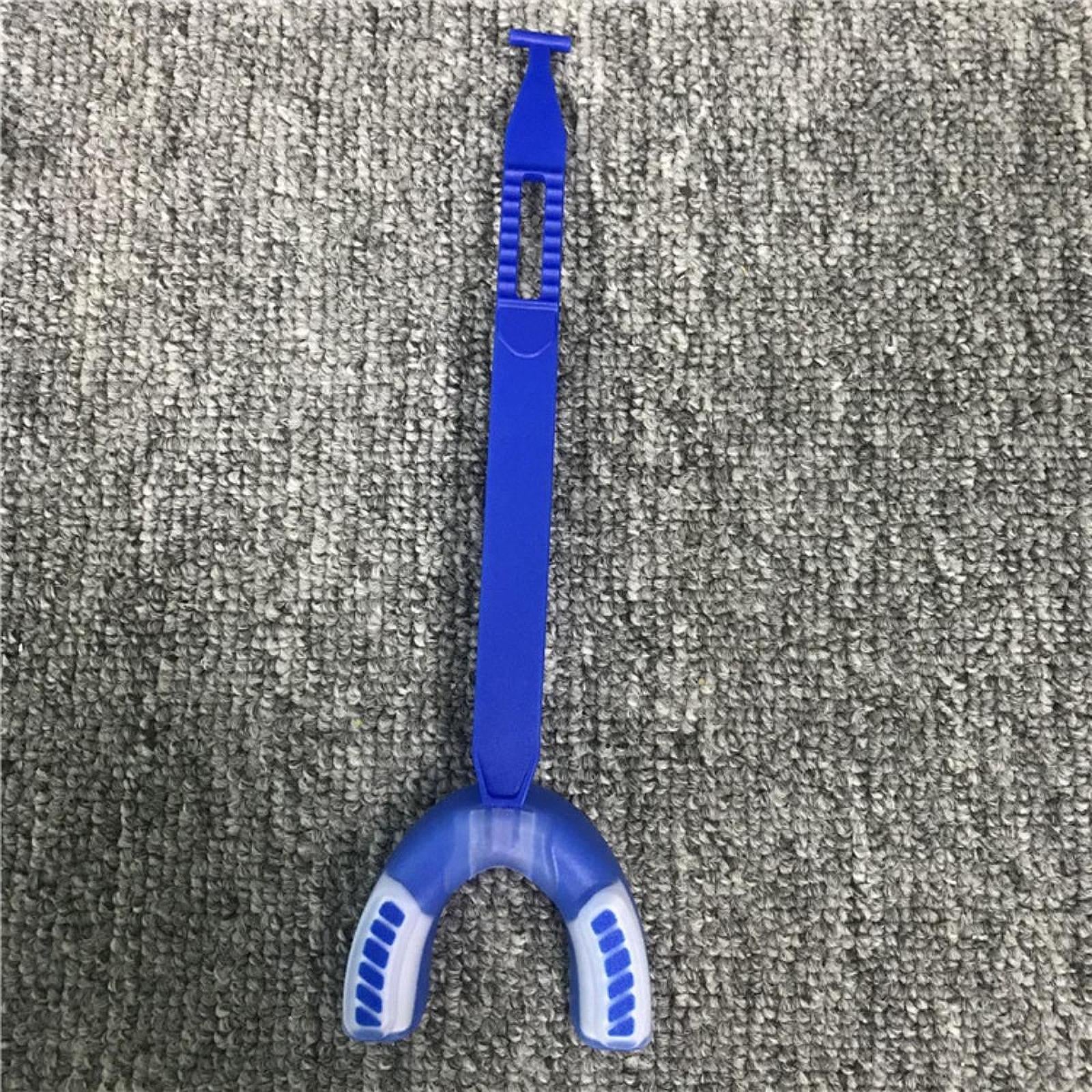 Sports Mouthguard with Strap EVA Gum Protector for Softball Taekwondo Hockey Blue White