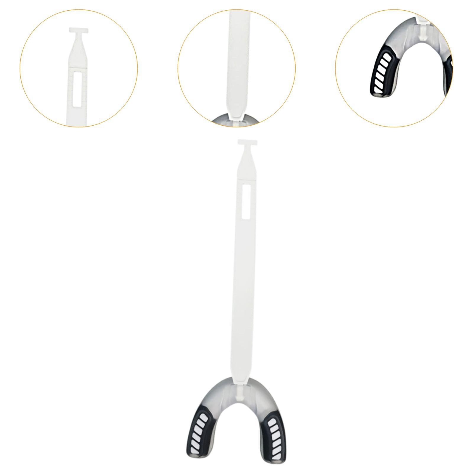 Sports Mouthguard with Strap EVA Gum Protector for Softball Taekwondo Hockey White