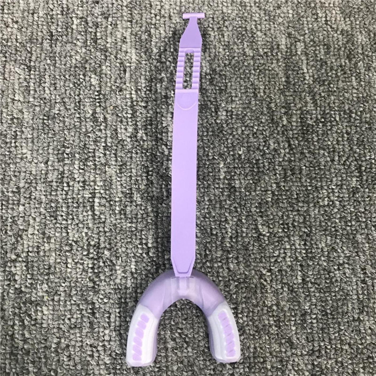 Sports Mouthguard with Strap EVA Gum Protector for Softball Taekwondo Hockey Purple White