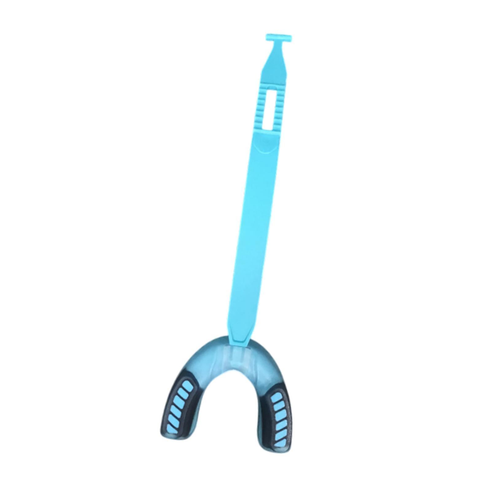 Sports Mouthguard with Strap EVA Gum Protector for Softball Taekwondo Hockey Light Blue Black