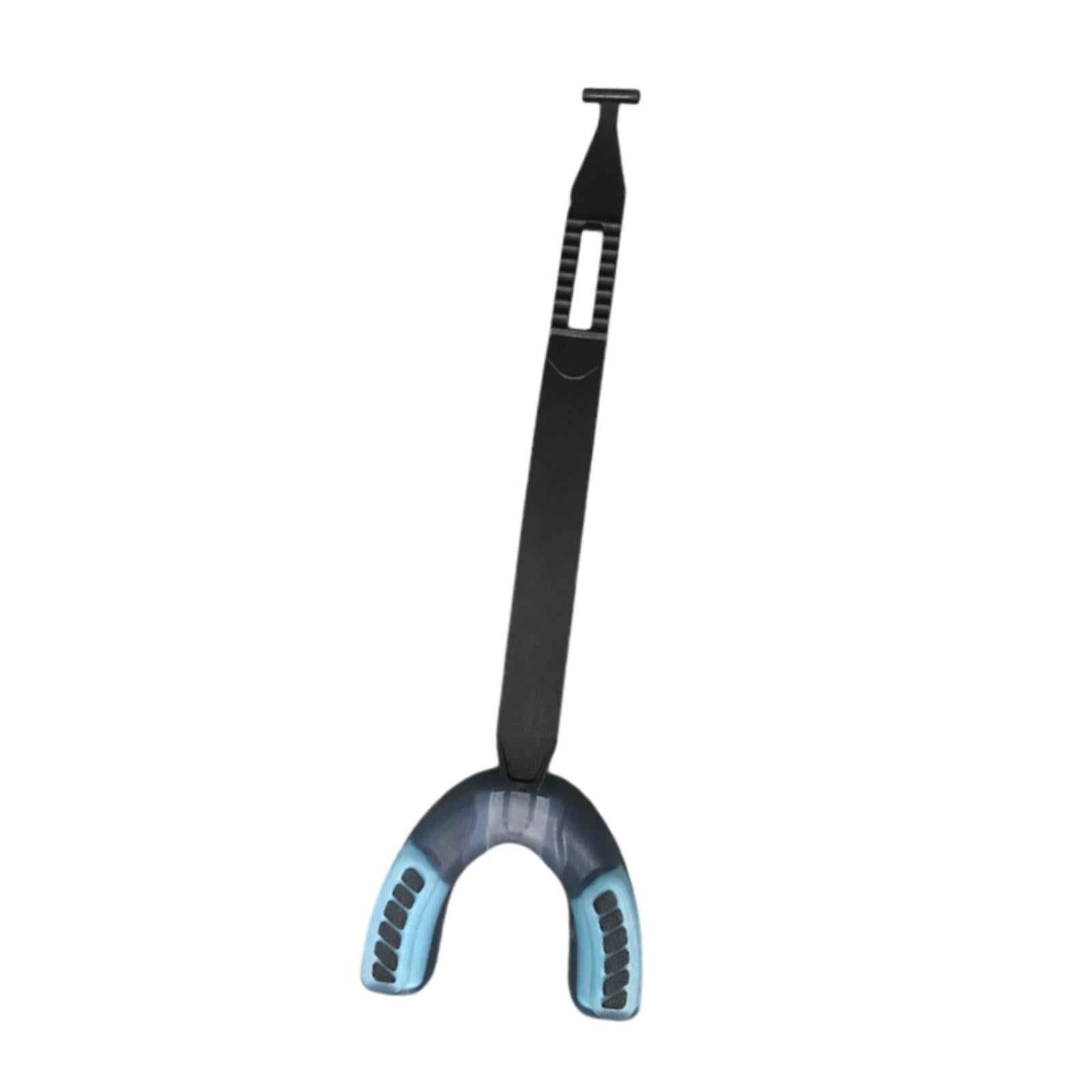 Sports Mouthguard with Strap EVA Gum Protector for Softball Taekwondo Hockey Black Blue