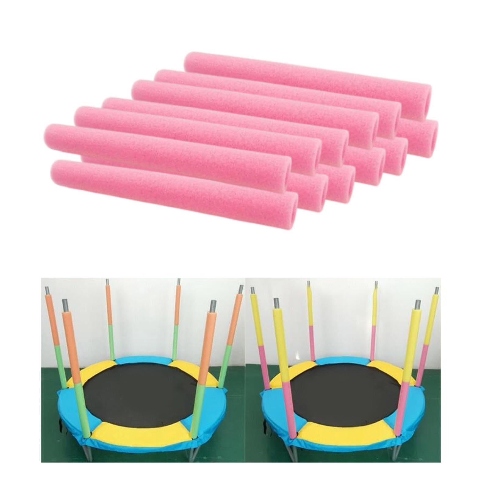 12Pcs Trampoline Pole Foam Sleeves Soft Protector Indoor Outdoor Replacement Pink