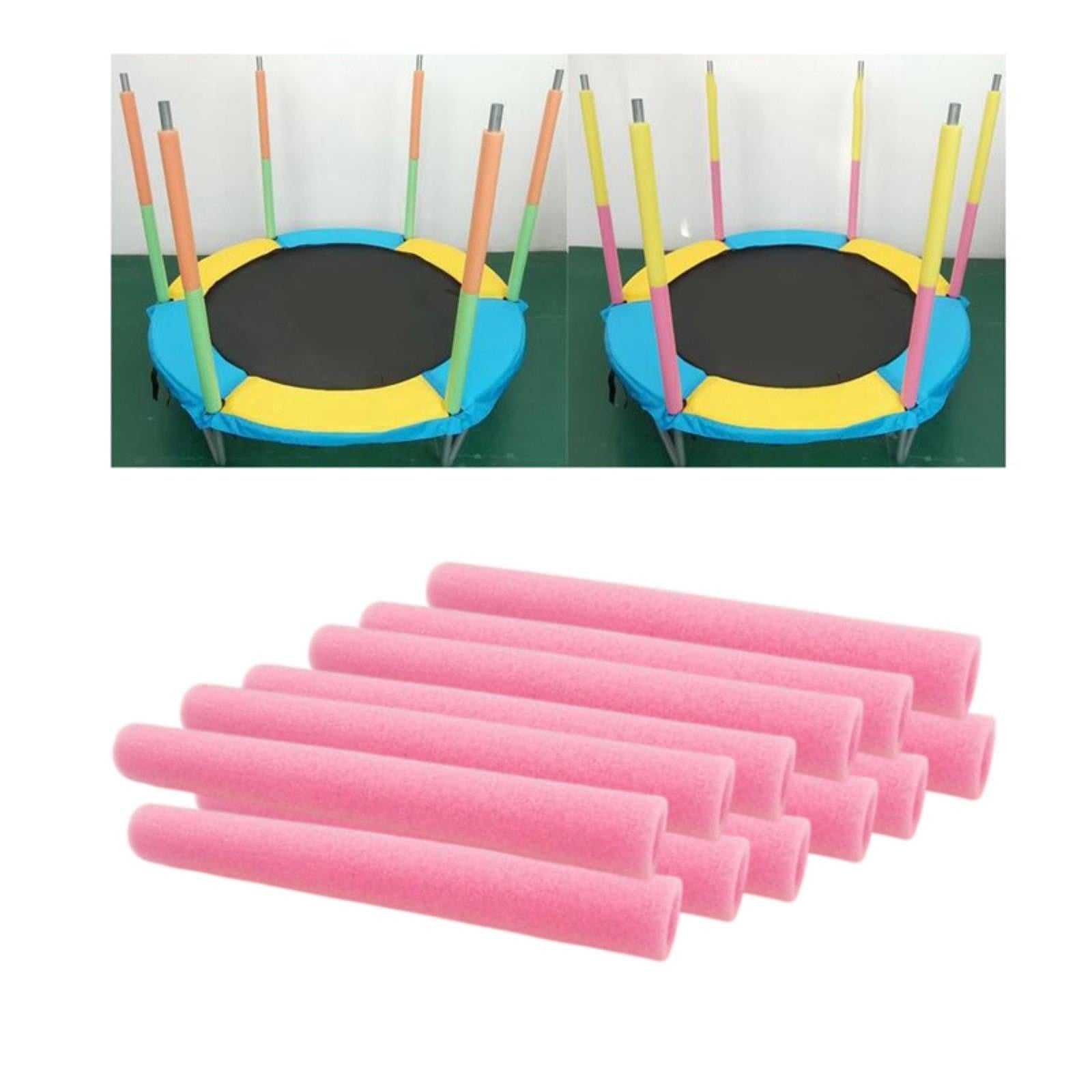 12Pcs Trampoline Pole Foam Sleeves Soft Protector Indoor Outdoor Replacement Pink