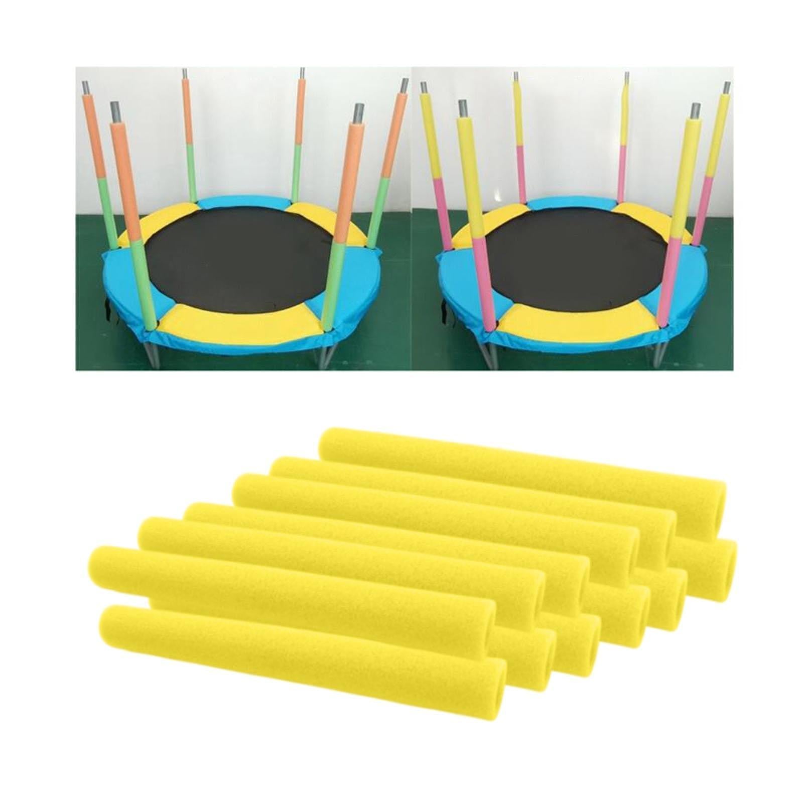 12Pcs Trampoline Pole Foam Sleeves Soft Protector Indoor Outdoor Replacement Yellow