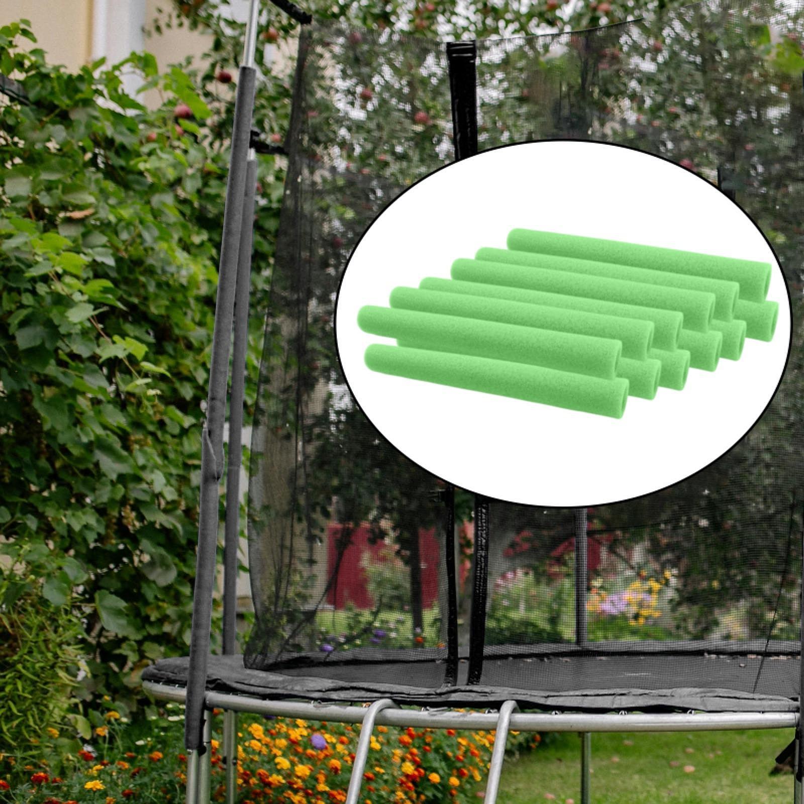 12Pcs Trampoline Pole Foam Sleeves Soft Protector Indoor Outdoor Replacement Green