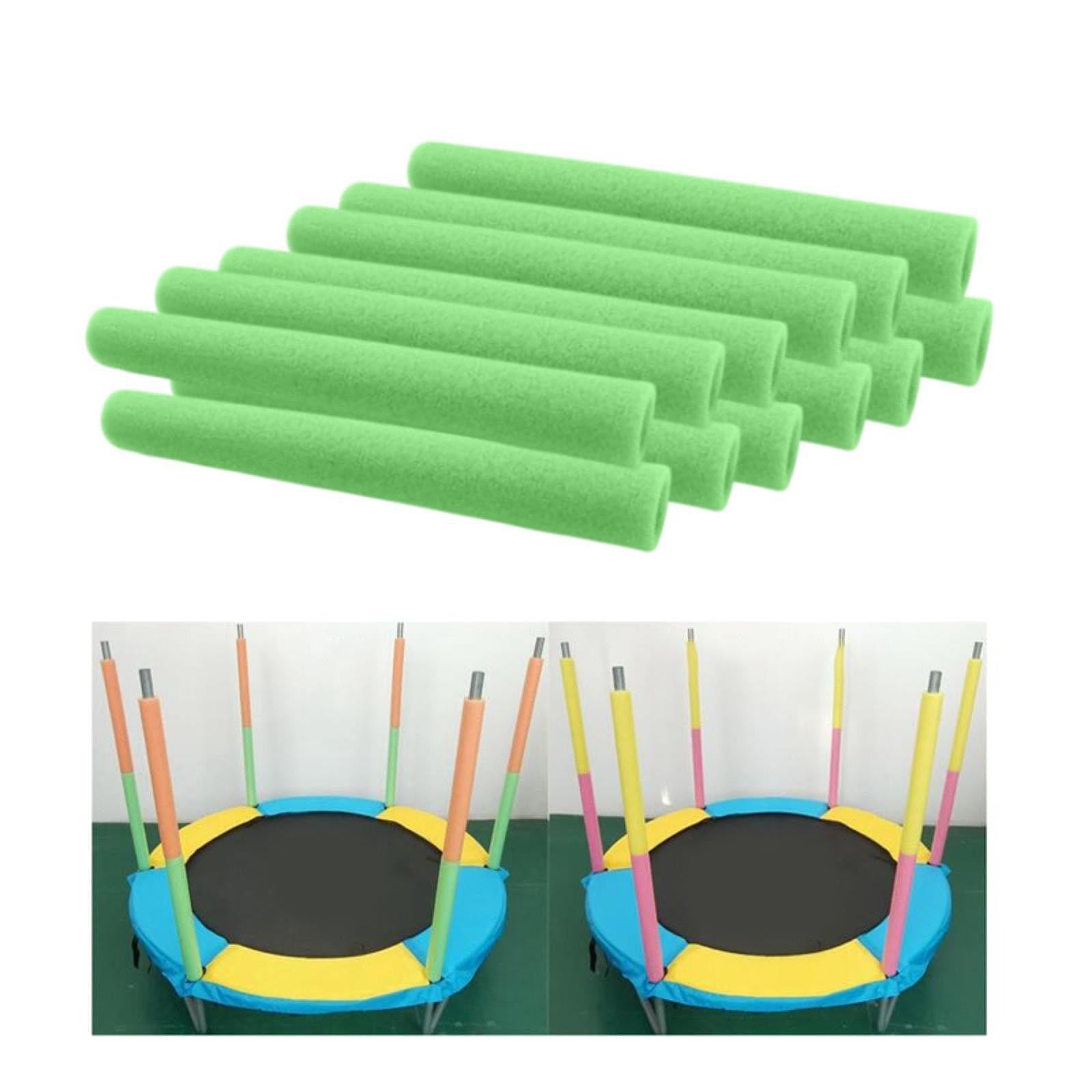 12Pcs Trampoline Pole Foam Sleeves Soft Protector Indoor Outdoor Replacement Green
