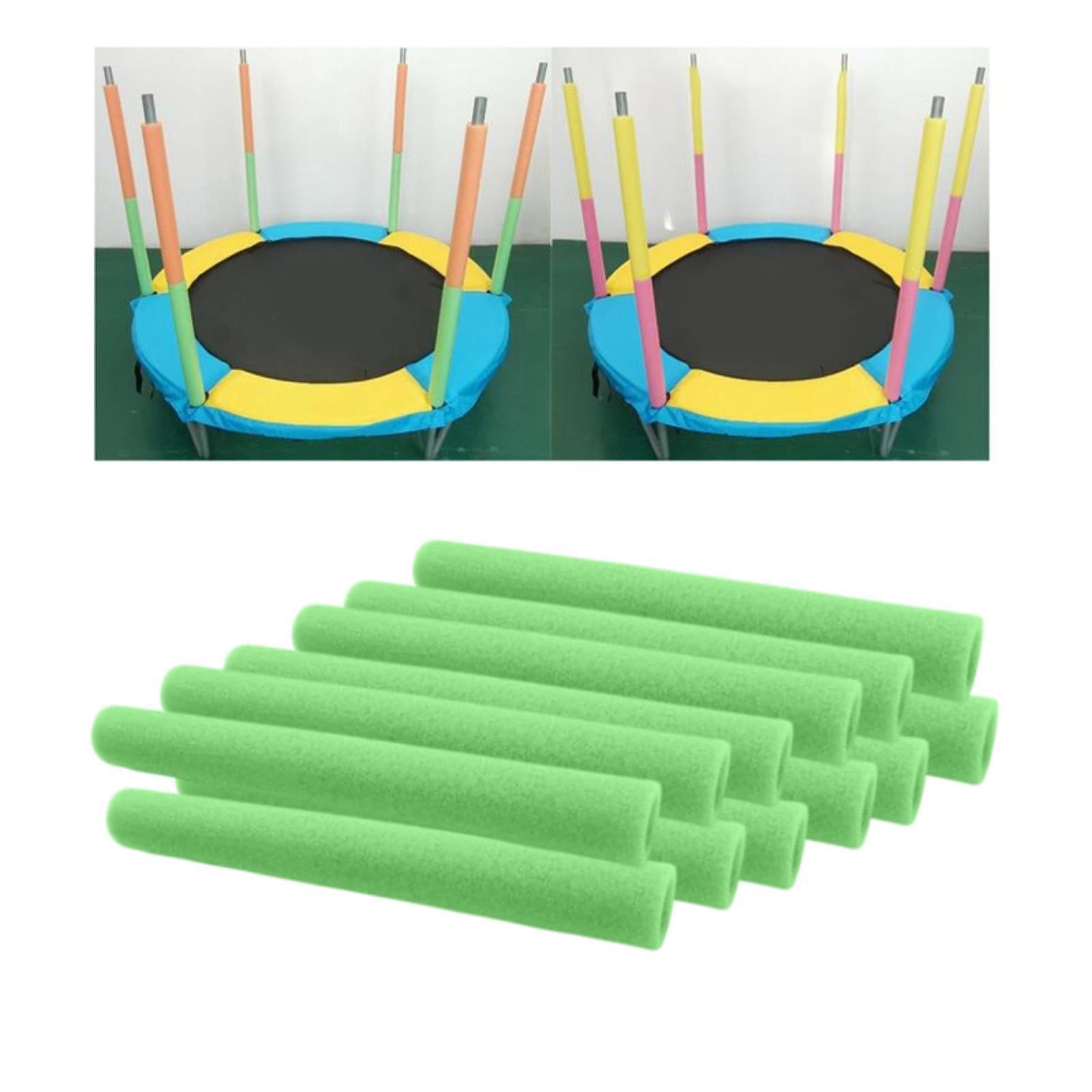 12Pcs Trampoline Pole Foam Sleeves Soft Protector Indoor Outdoor Replacement Green