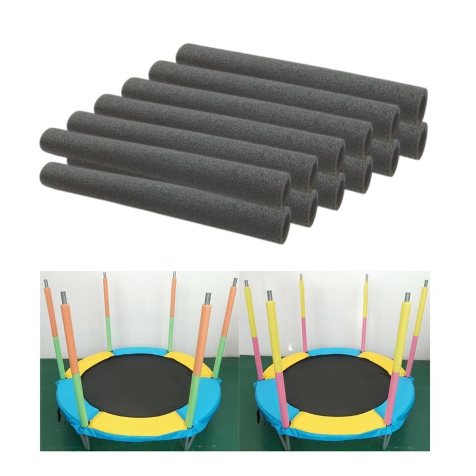 12Pcs Trampoline Pole Foam Sleeves Soft Protector Indoor Outdoor Replacement Black