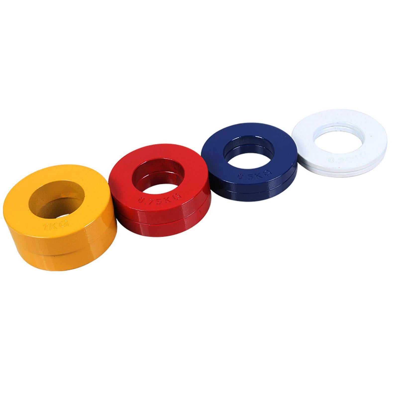 2Pcs Fractional Weight Plates Additional Plates for Standard Workout Fitness Red 0.75kg