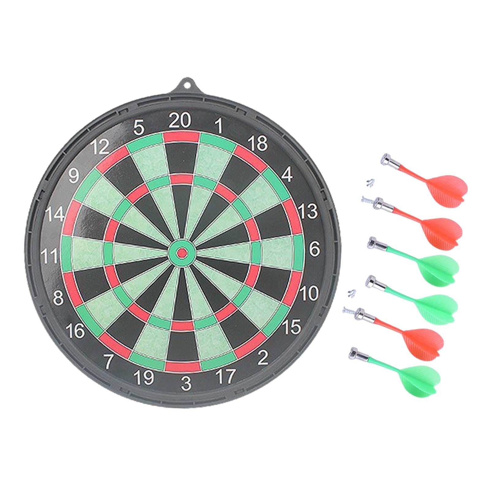 Magnetic Dart Board Set Portable Games Set Dart Board for Home Garden Outside Diameter 42.5cm