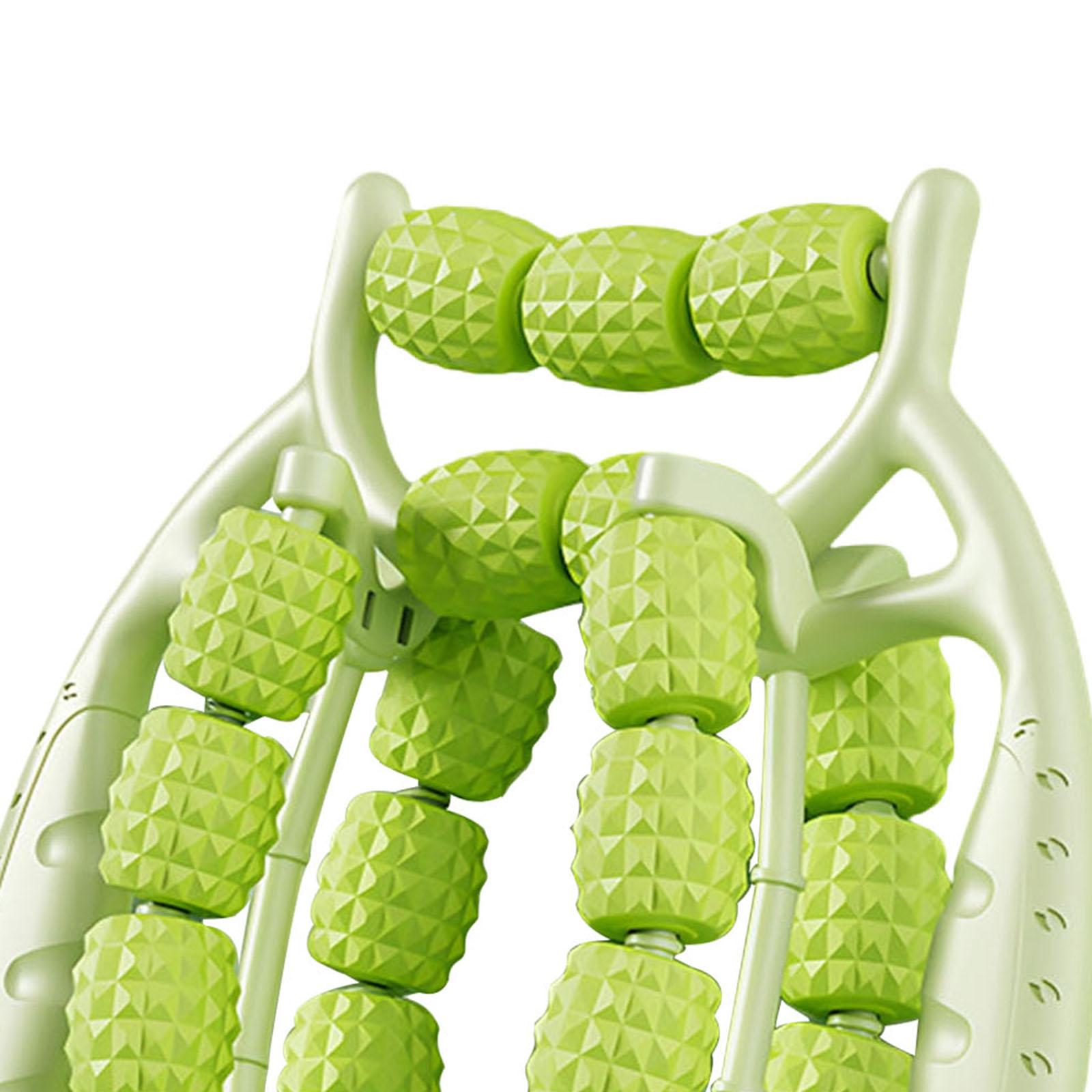 Circular Leg Clamp Portable Supplies Muscle Roller for Travel Home Full Body Green