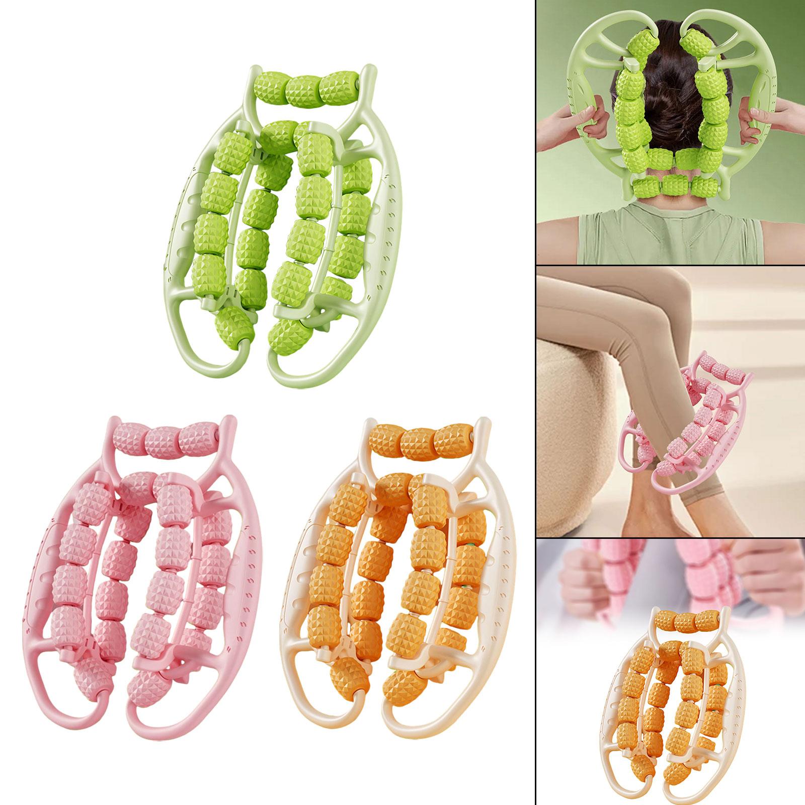 Circular Leg Clamp Portable Supplies Muscle Roller for Travel Home Full Body Green